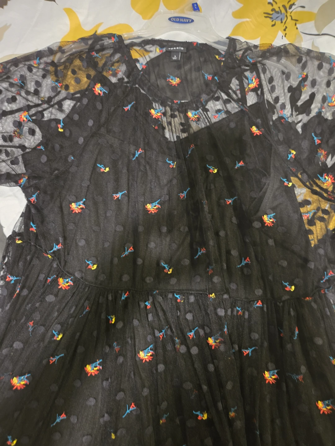 Torrid Black Mesh Embroidered Dress - photo 2