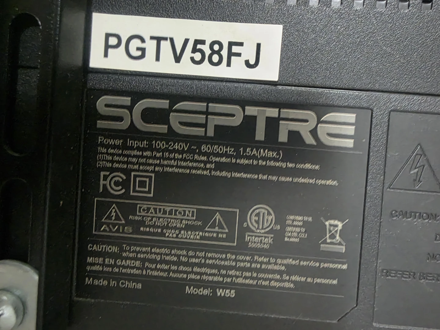 Sceptre 55" 4K UHD ( Not Smart ) - photo 2