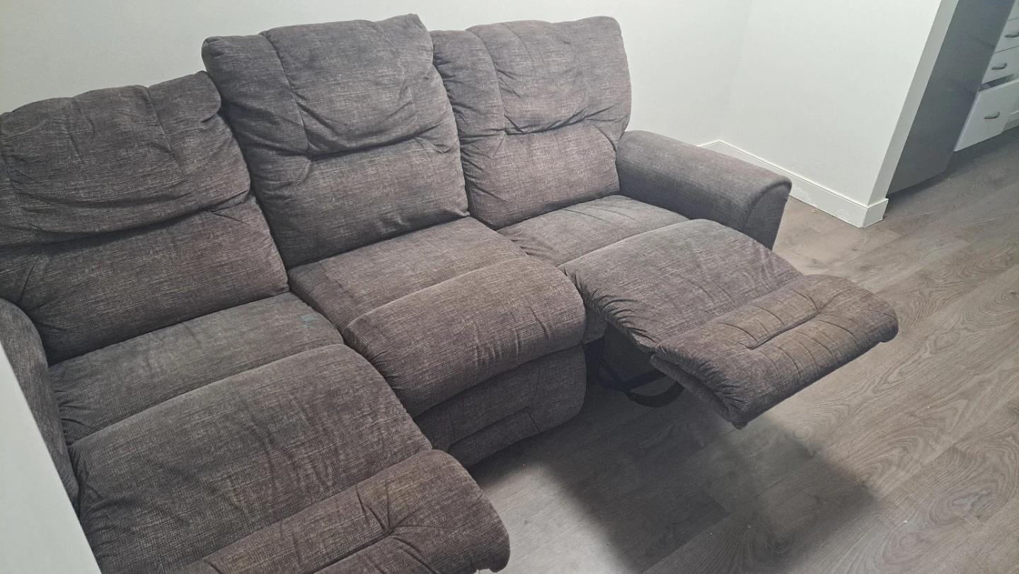 Dark Grey Reclining Sofa