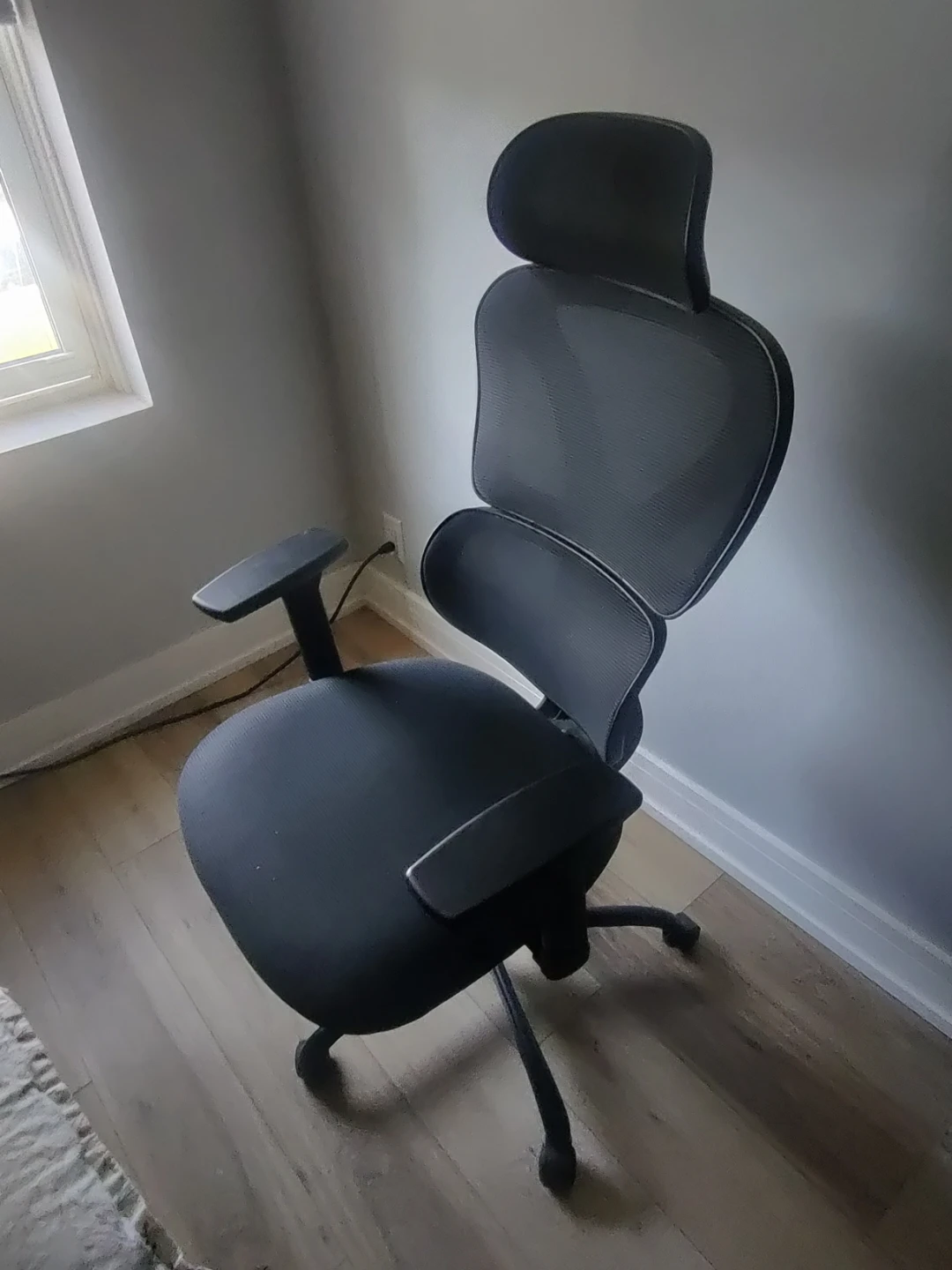 Desk and Ergonomic Office Chair