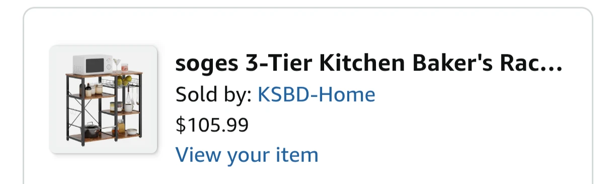 3-Tier Kitchen Baker's Rack - photo 4