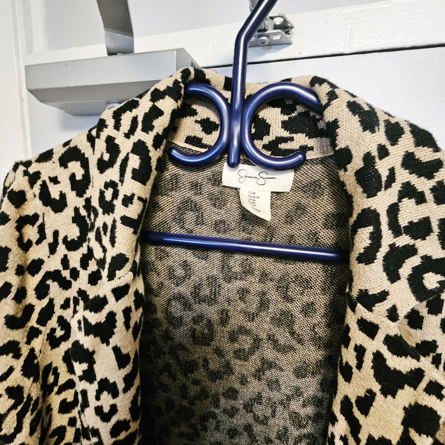 Jessica Simpson Leopard Print Blazer Jacket - photo 2