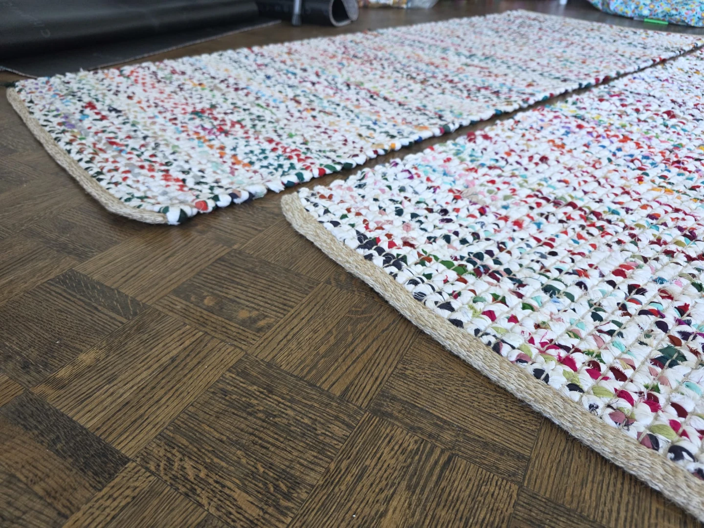 Woven Rag Rugs - Set of 2 - photo 2