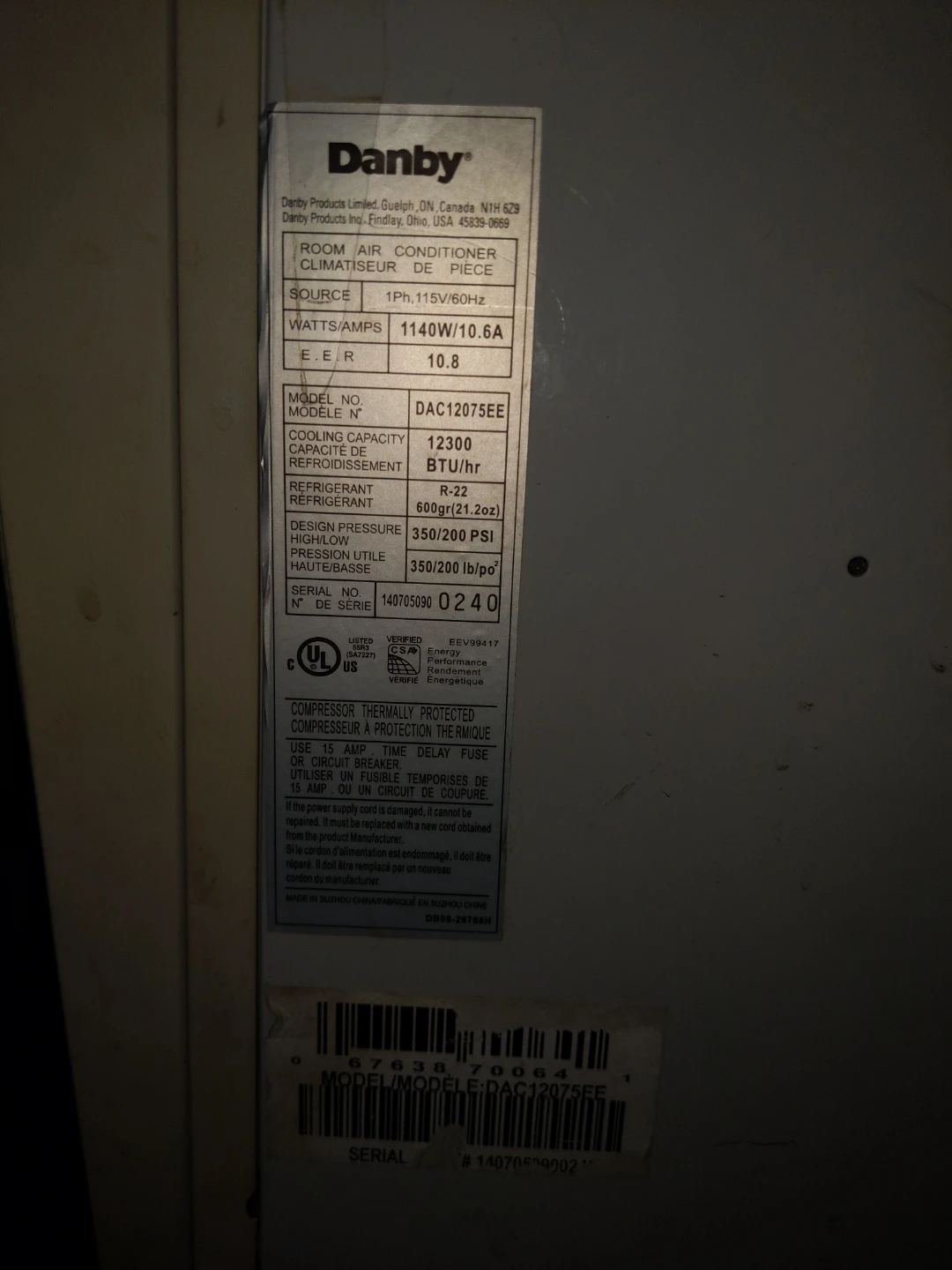 Danby big  Air Conditioner - photo 2