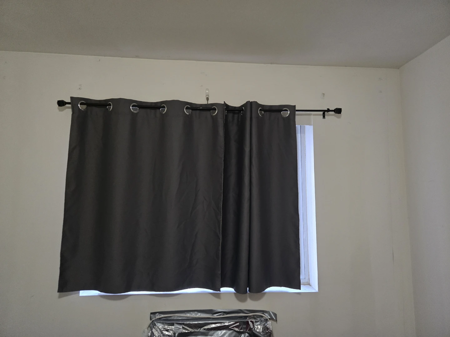 Grey Grommet Curtains