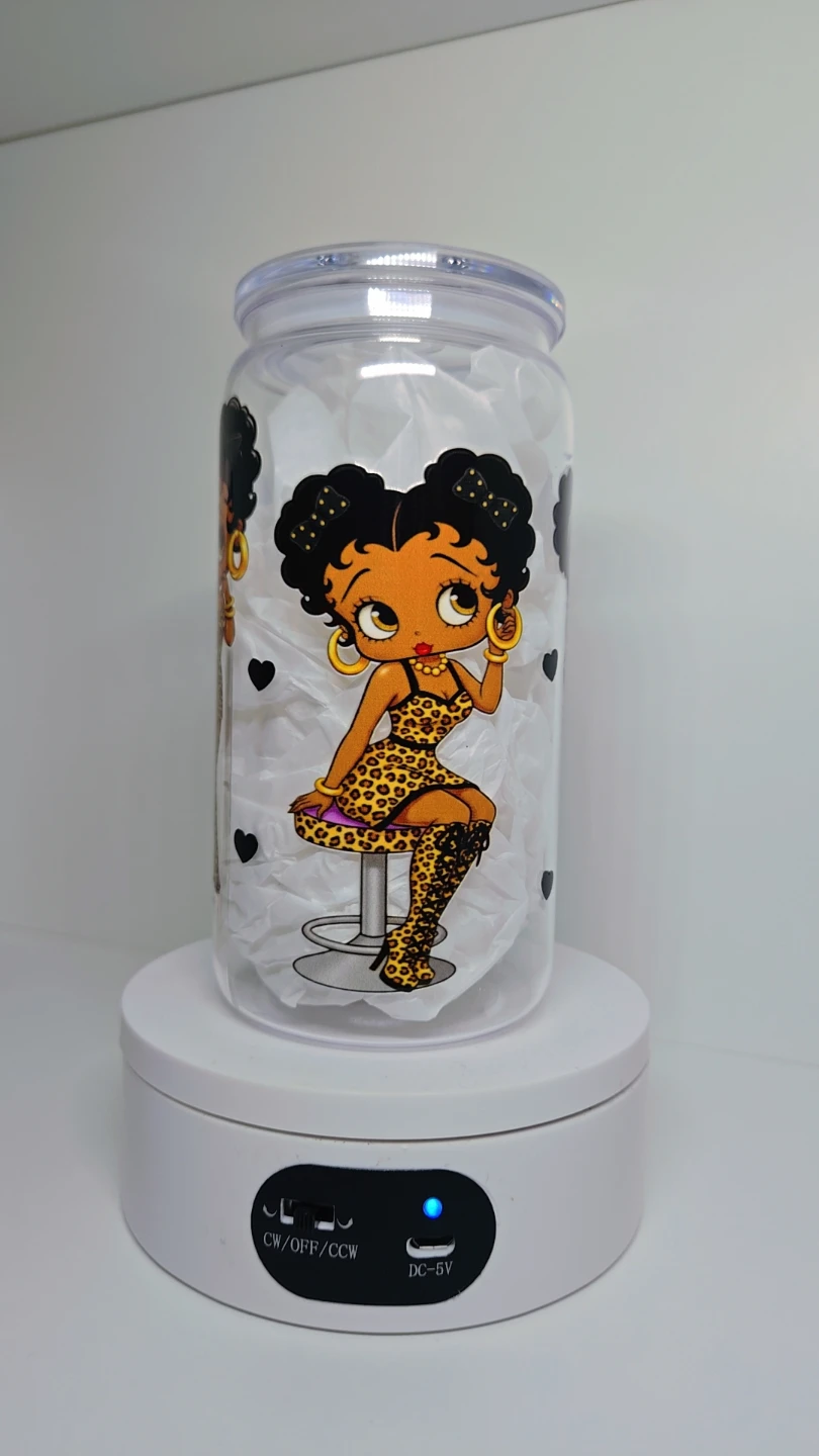 Leopard Print Betty  Tumbler Cup