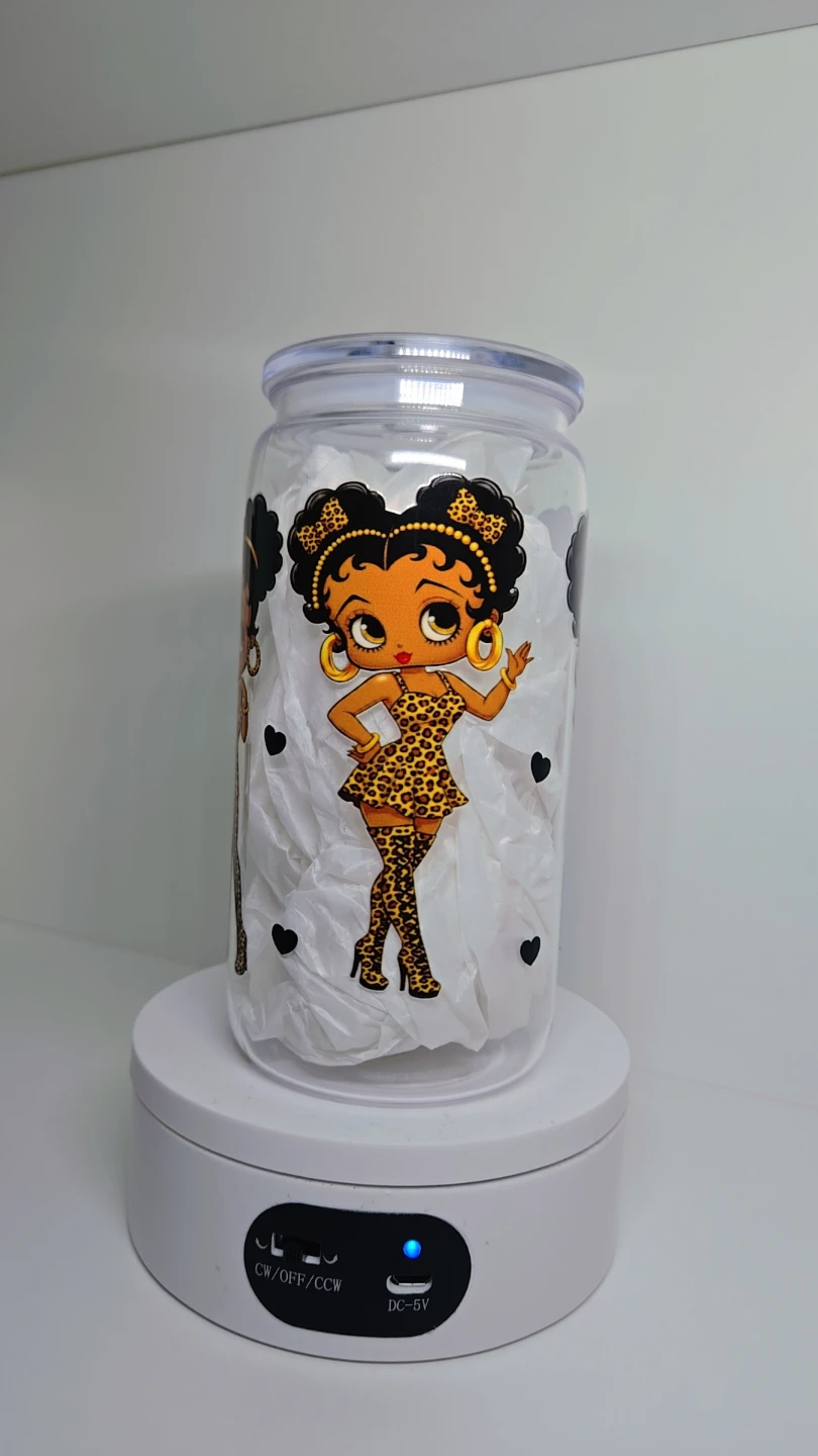 Leopard Print Betty  Tumbler Cup - photo 3