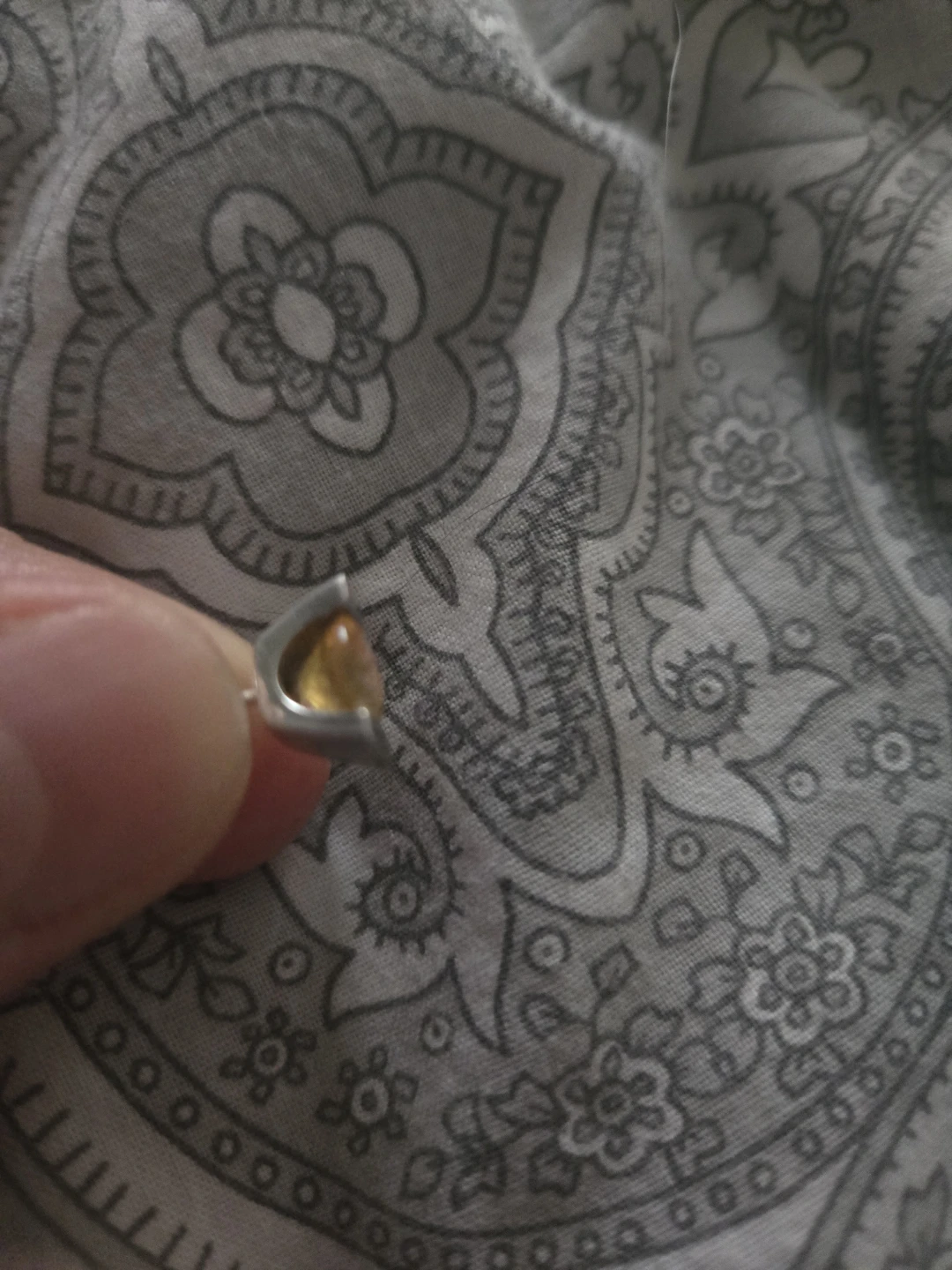 Silver and Citrine Earrings - photo 3