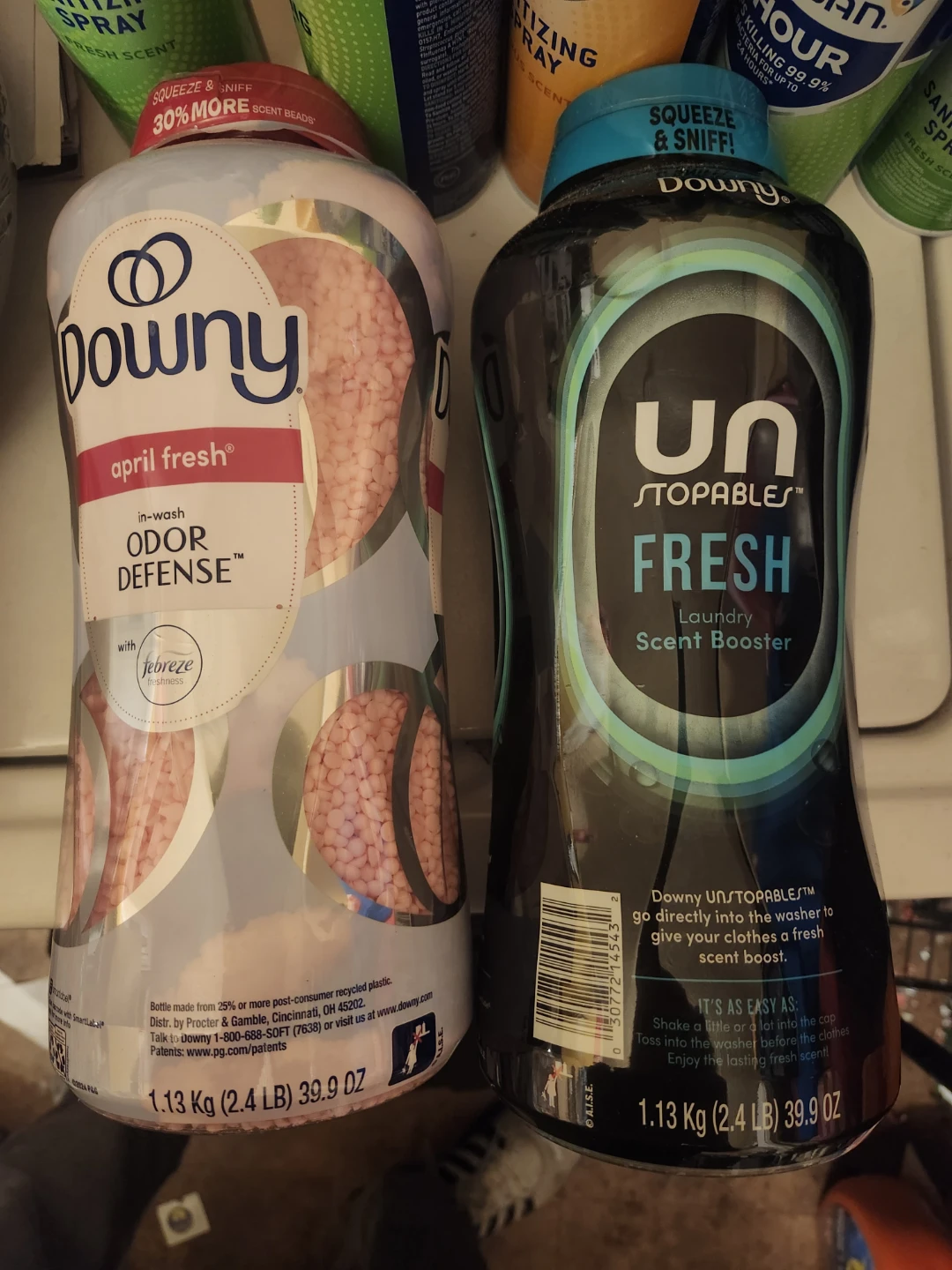 Downy April Fresh Odor Defense &  Fresh Scent Boosters (2.4 LB)
