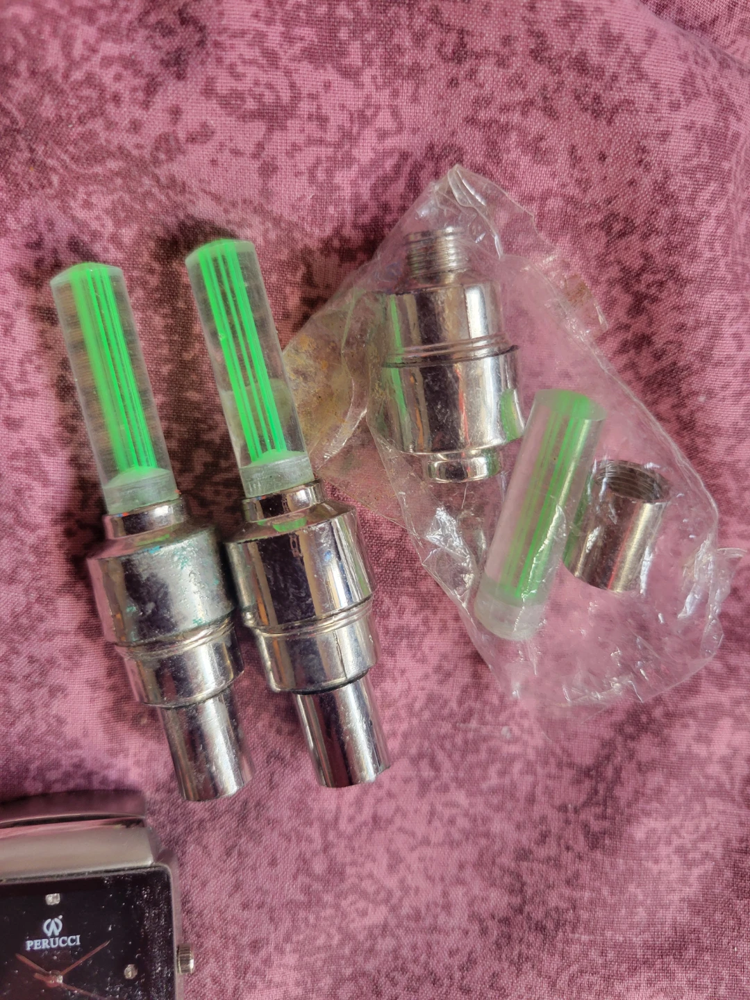 Green LED Bike Wheel Lights