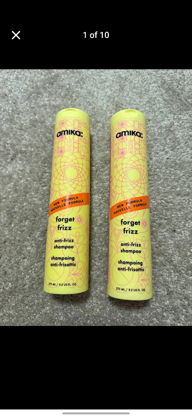 Amika Forget Frizz Anti-Frizz Shampoo (2 x 275ml)