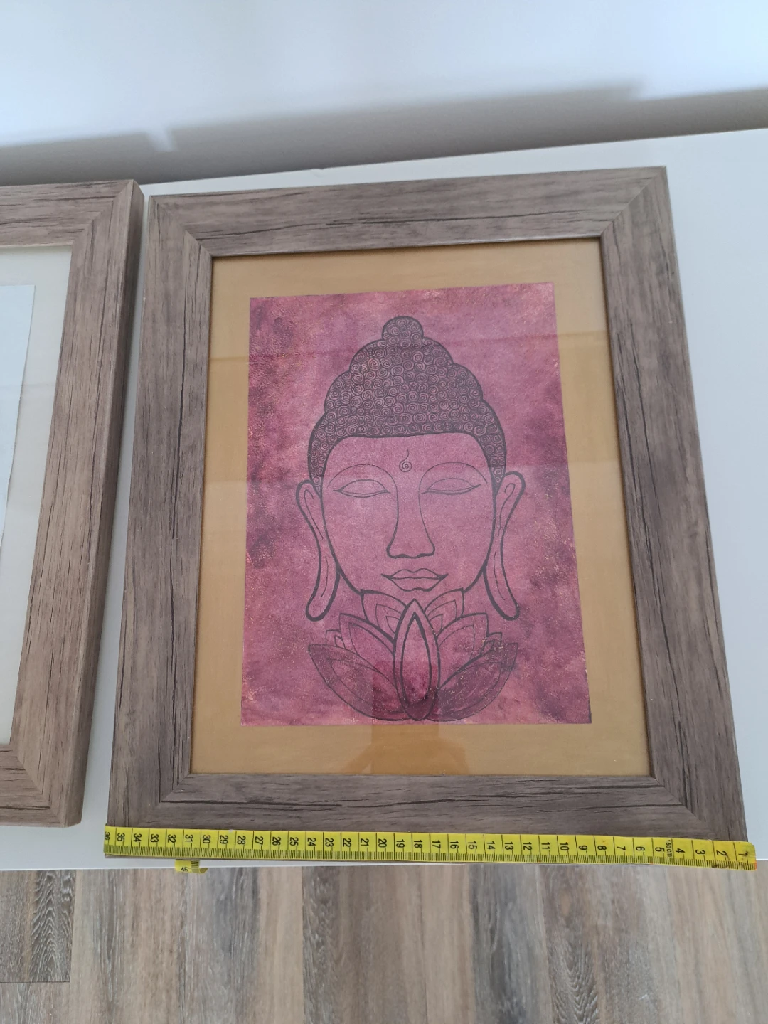 Framed Buddha and Om Artwork - photo 3