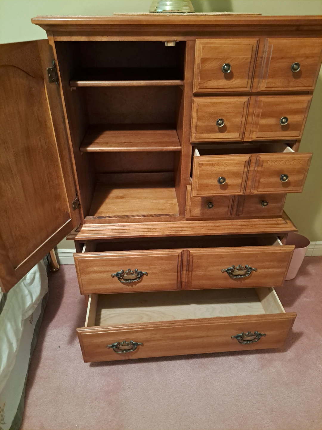 Wooden Armoire Dresser with Drawers - photo 2