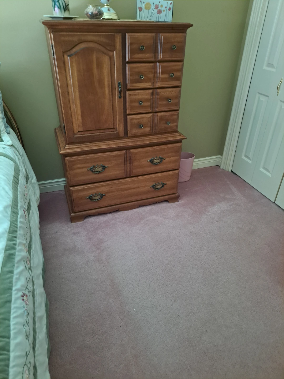 Wooden Armoire Dresser with Drawers