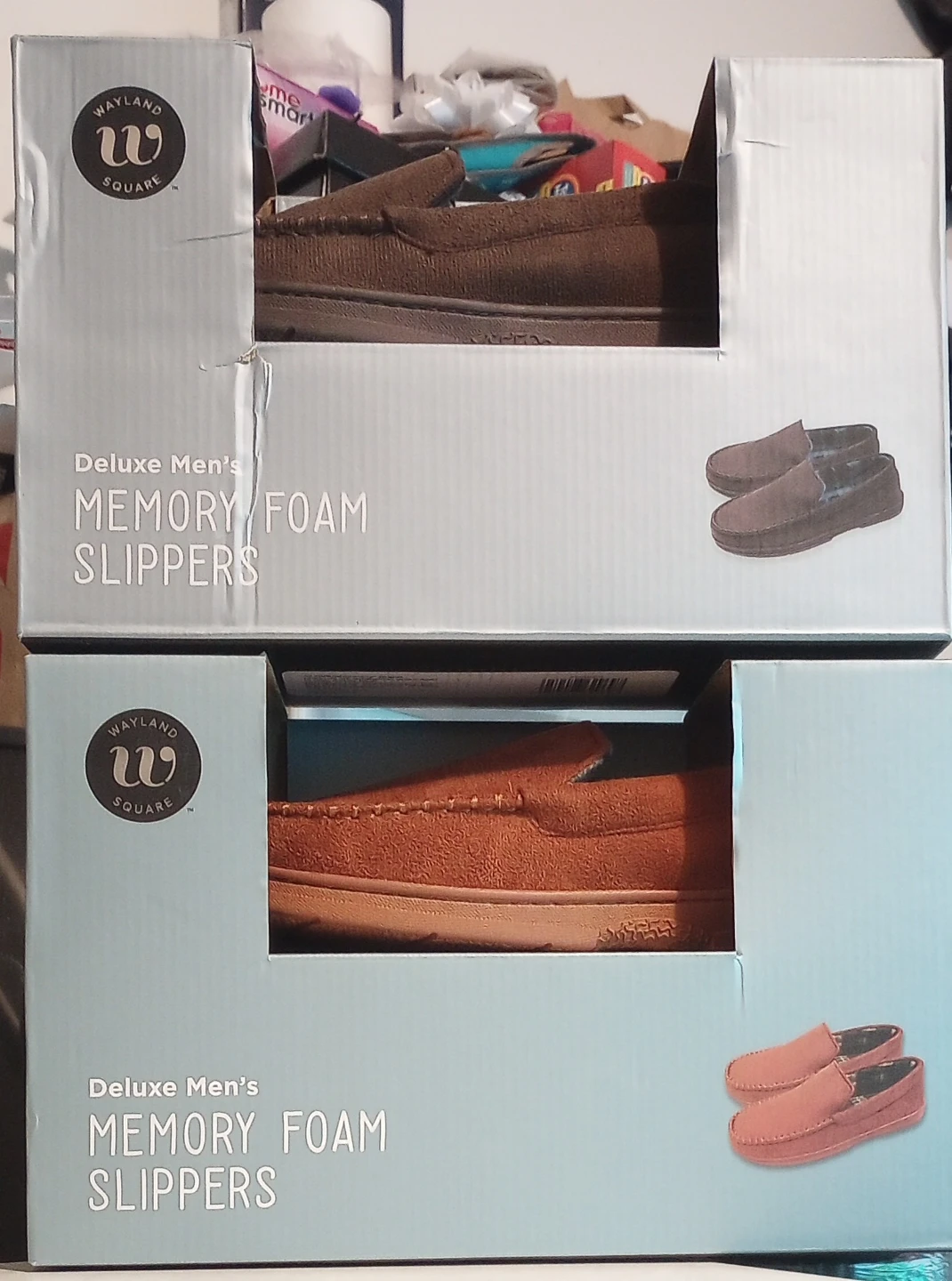 Memory Foam Moccasin House Slippers