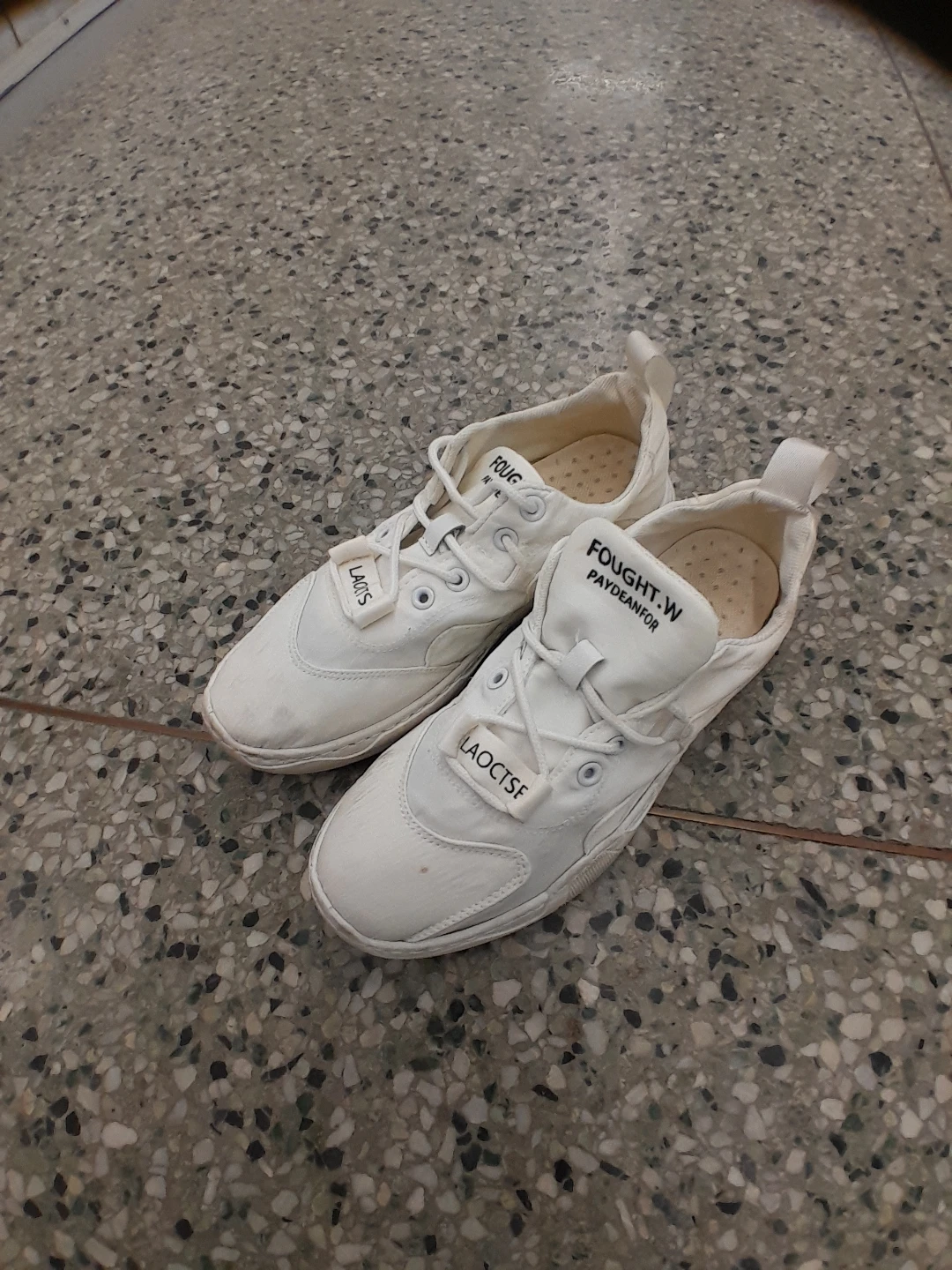 White Canvas Sneakers Original Lacoste  Women's Size 9 - photo 2