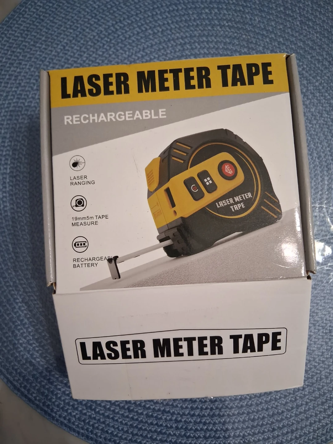 Laser Meter Tape Measure Rechargeable 19mm 5m