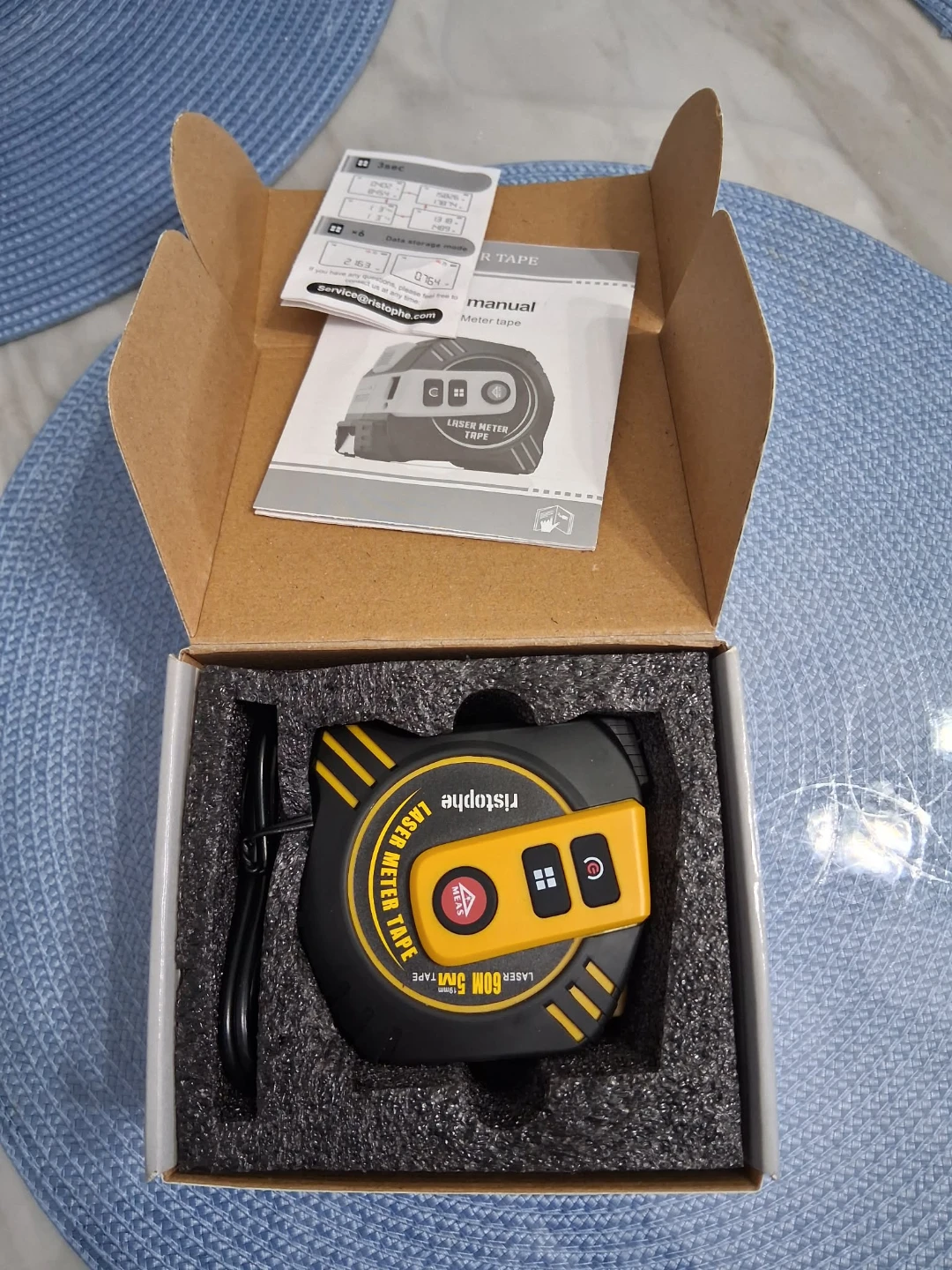 Laser Meter Tape Measure Rechargeable 19mm 5m - photo 2