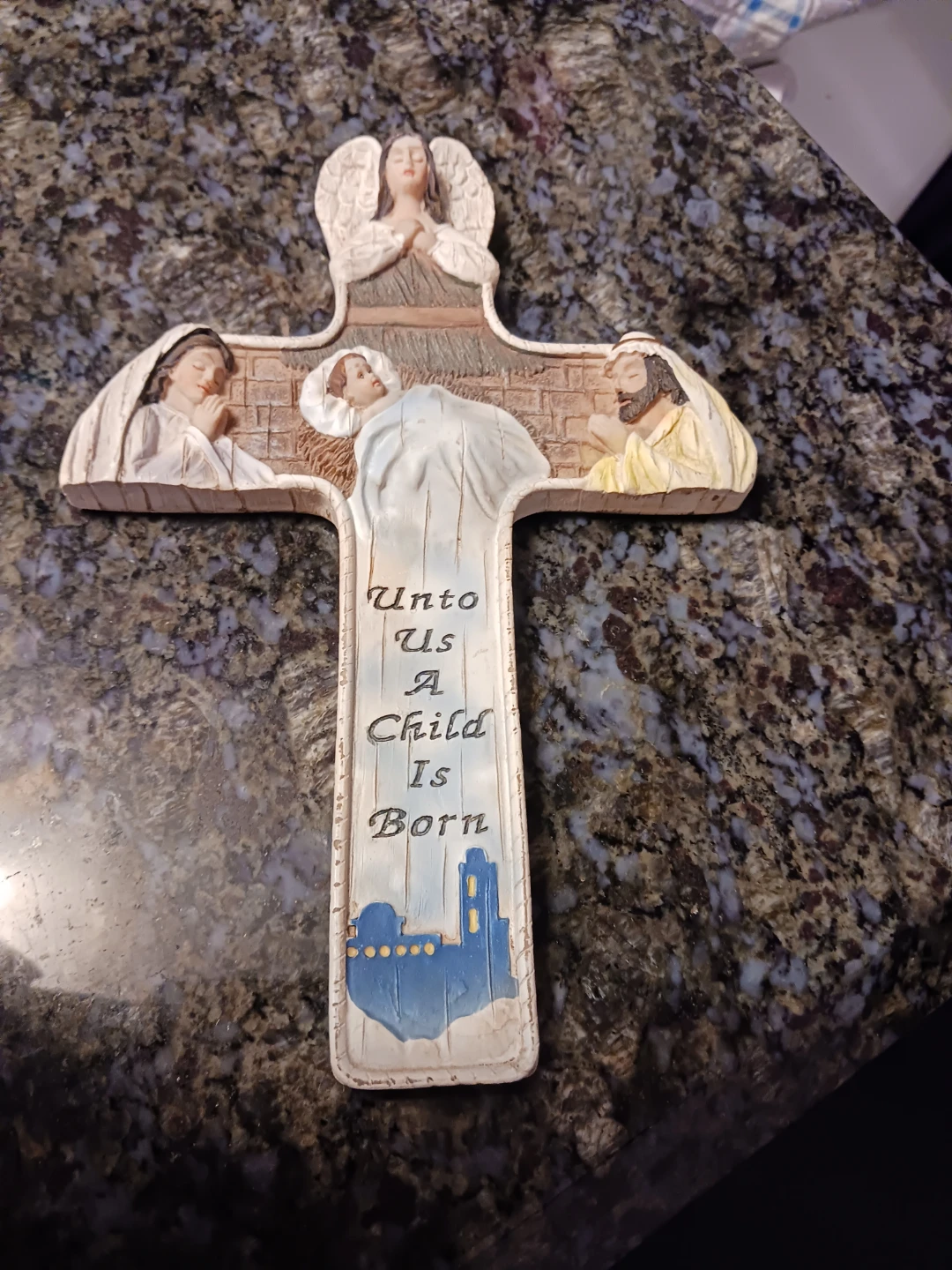 Nativity Scene Cross