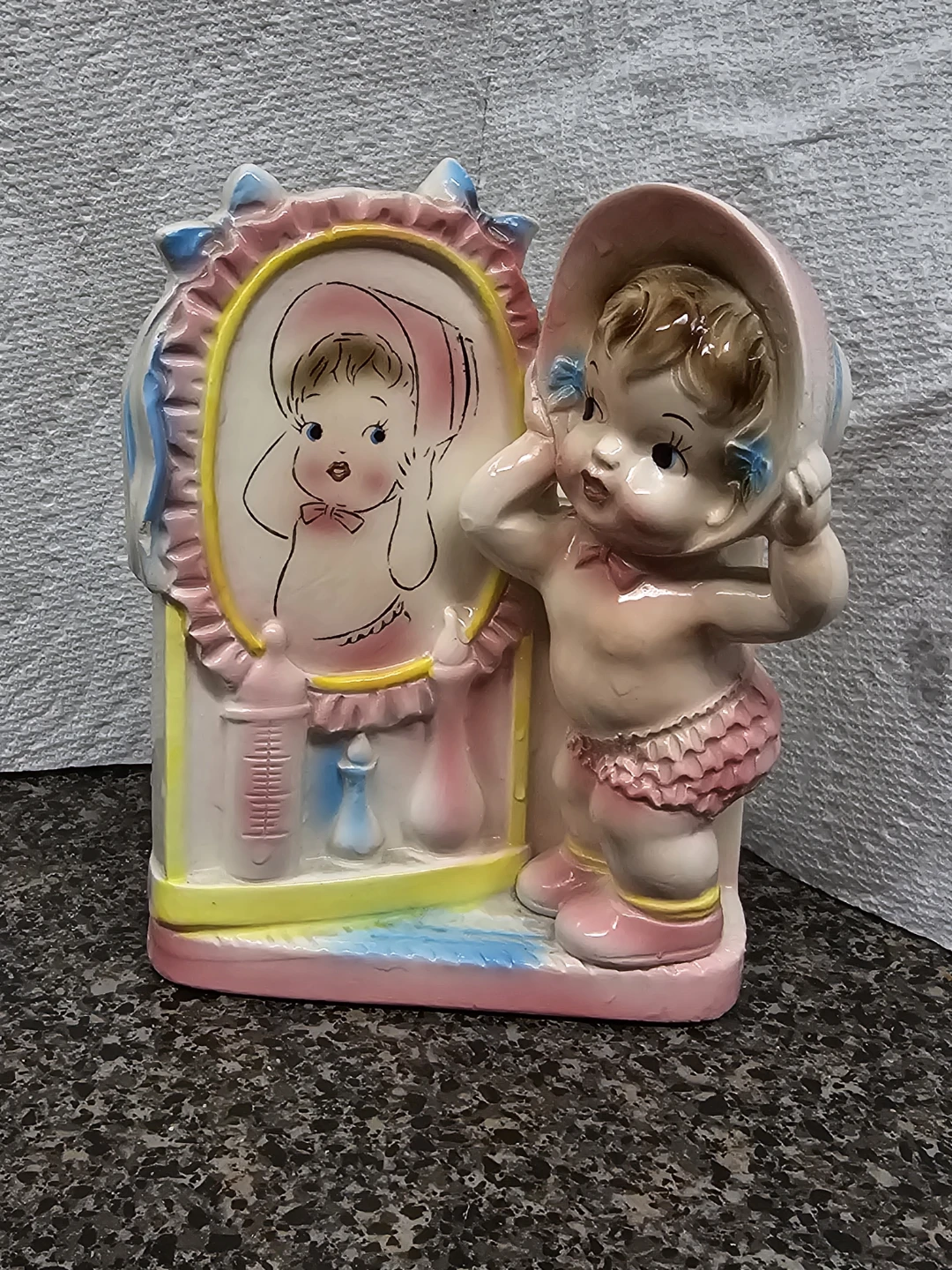Vintage Rubens Japan Ceramic Baby Planter