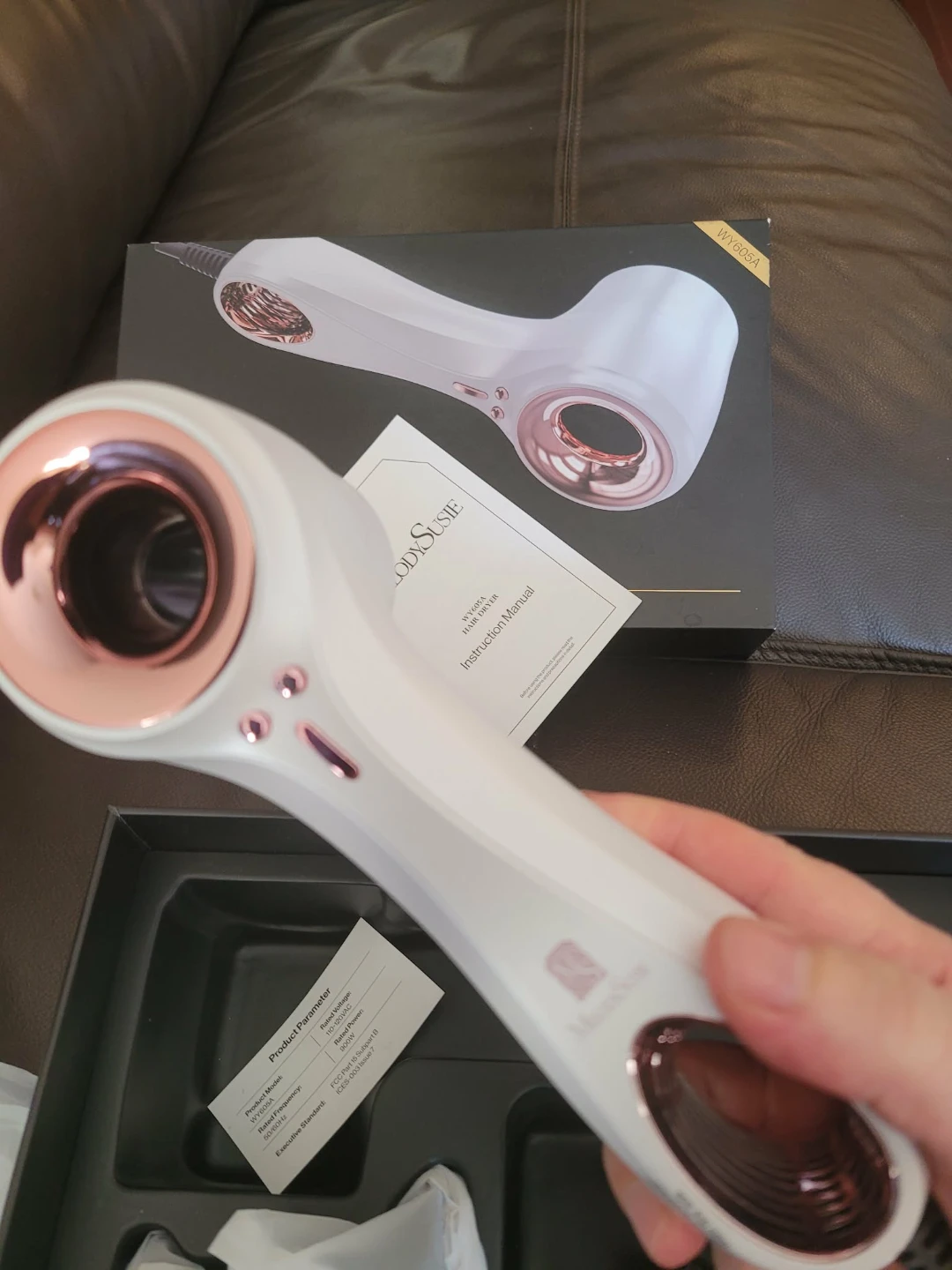 MelodySusie Supersonic Hair Dryer WY605A White - photo 2