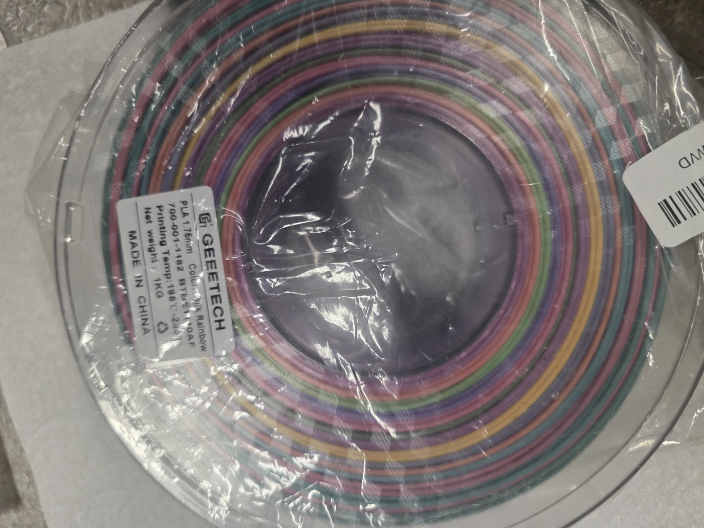 Geeetech Silk Rainbow PLA Filament 1.75mm 1kg - photo 4