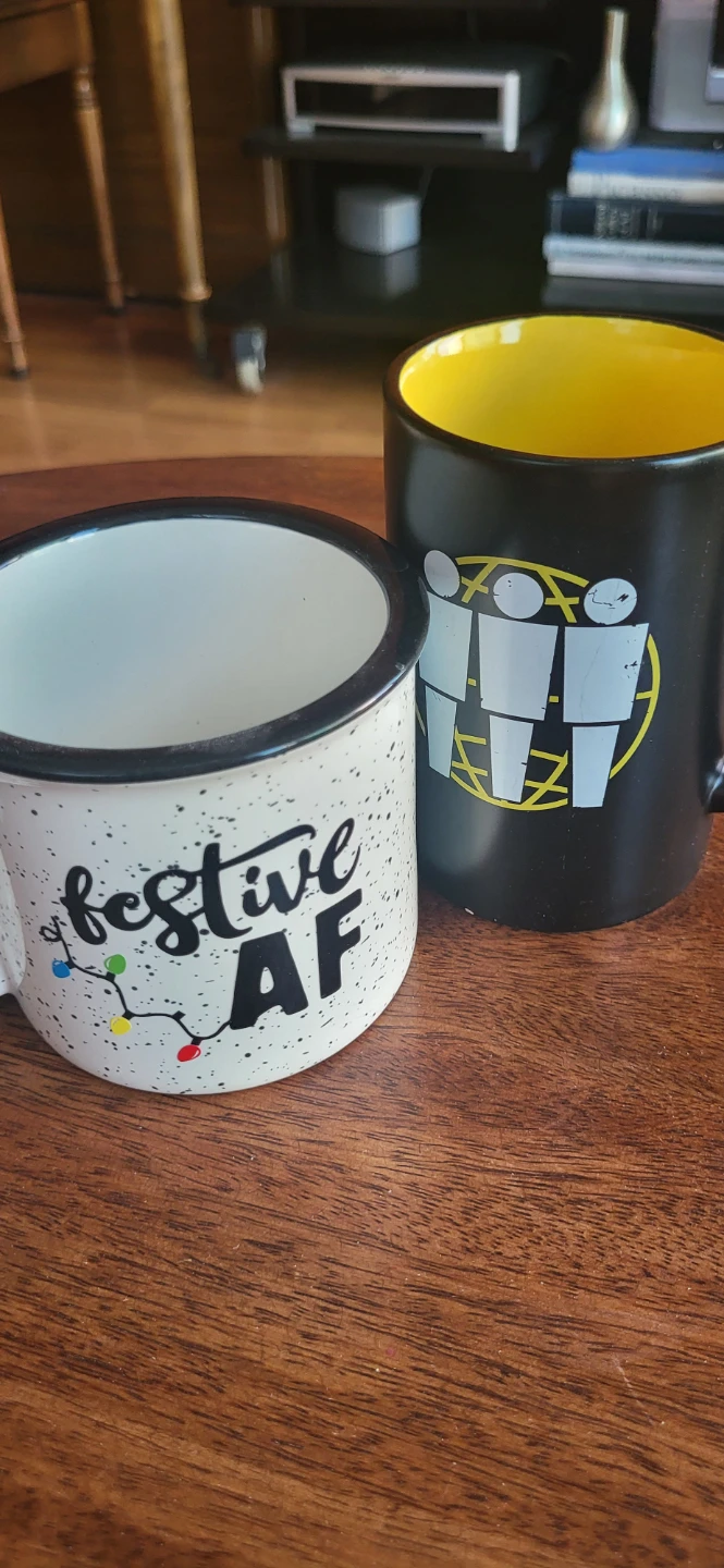 Campfire Style Mugs - "Festive AF" and "Friends"