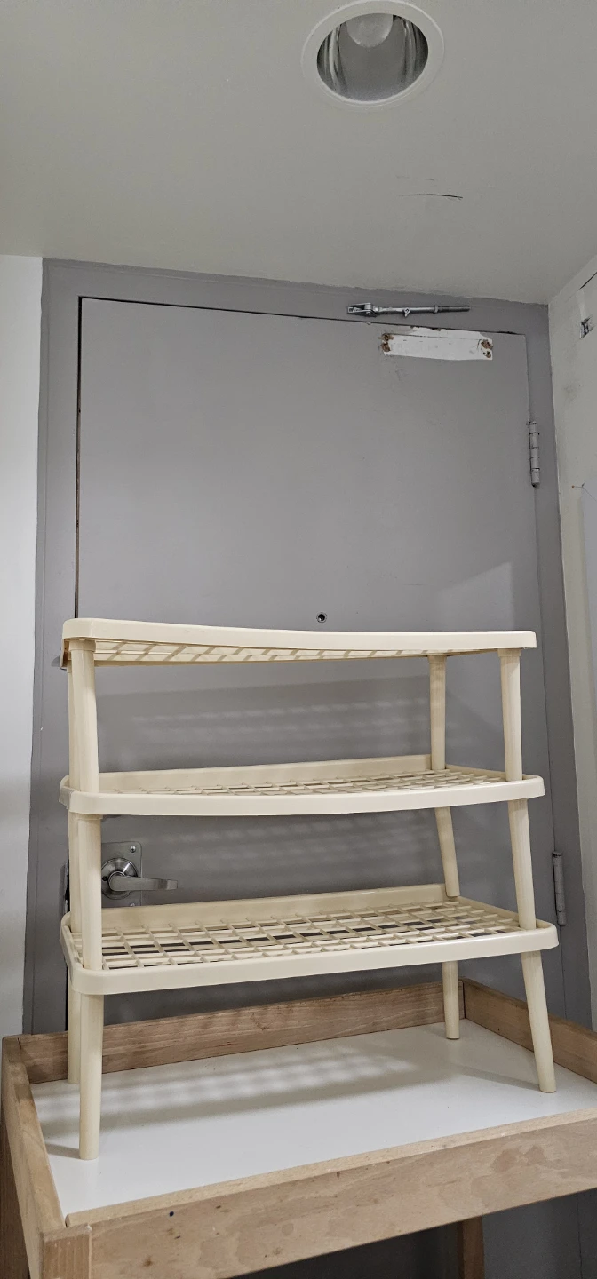 3-Tier Plastic Shelf Unit