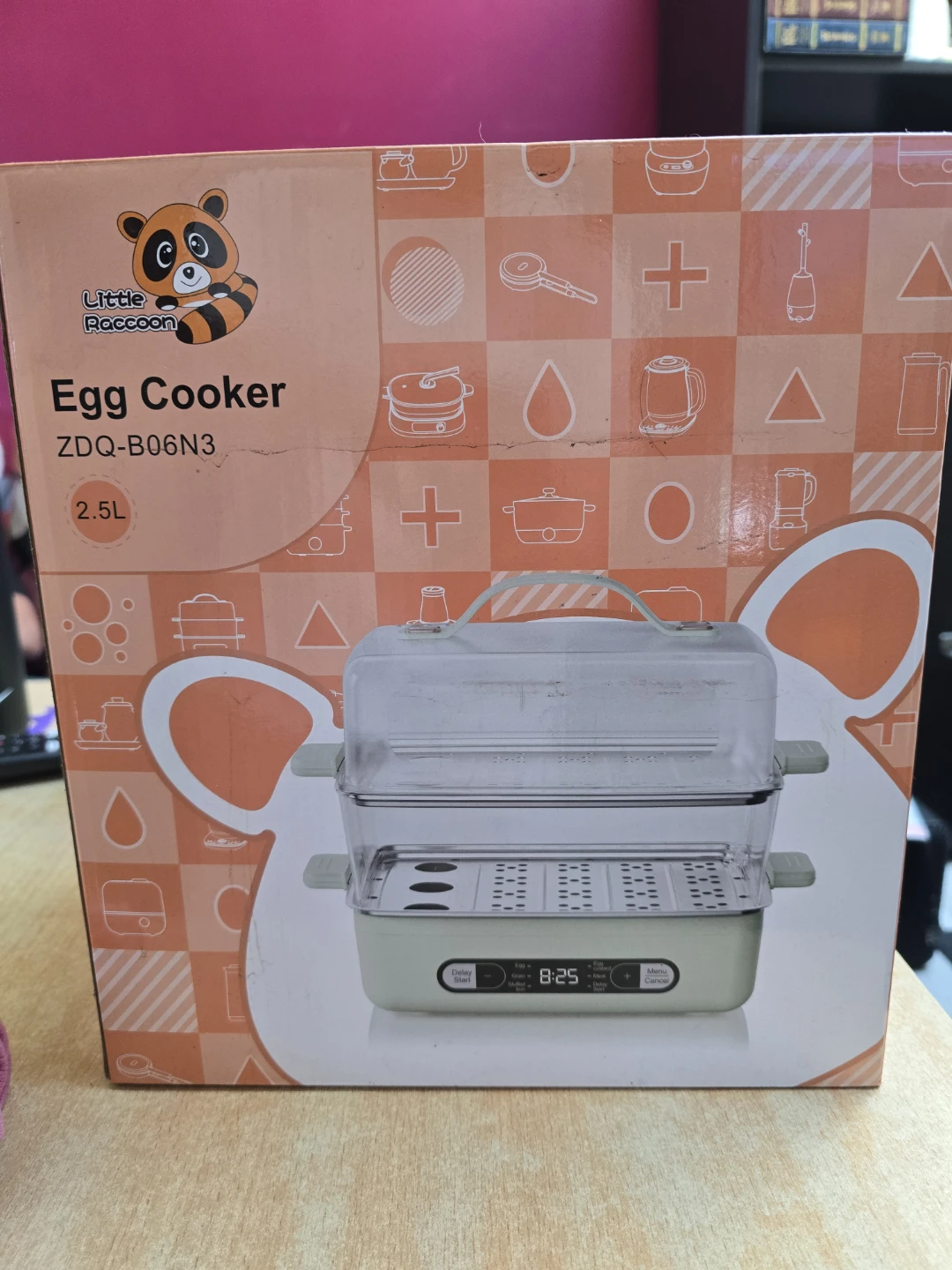 Little Racoon Egg Cooker ZDQ-B06N3