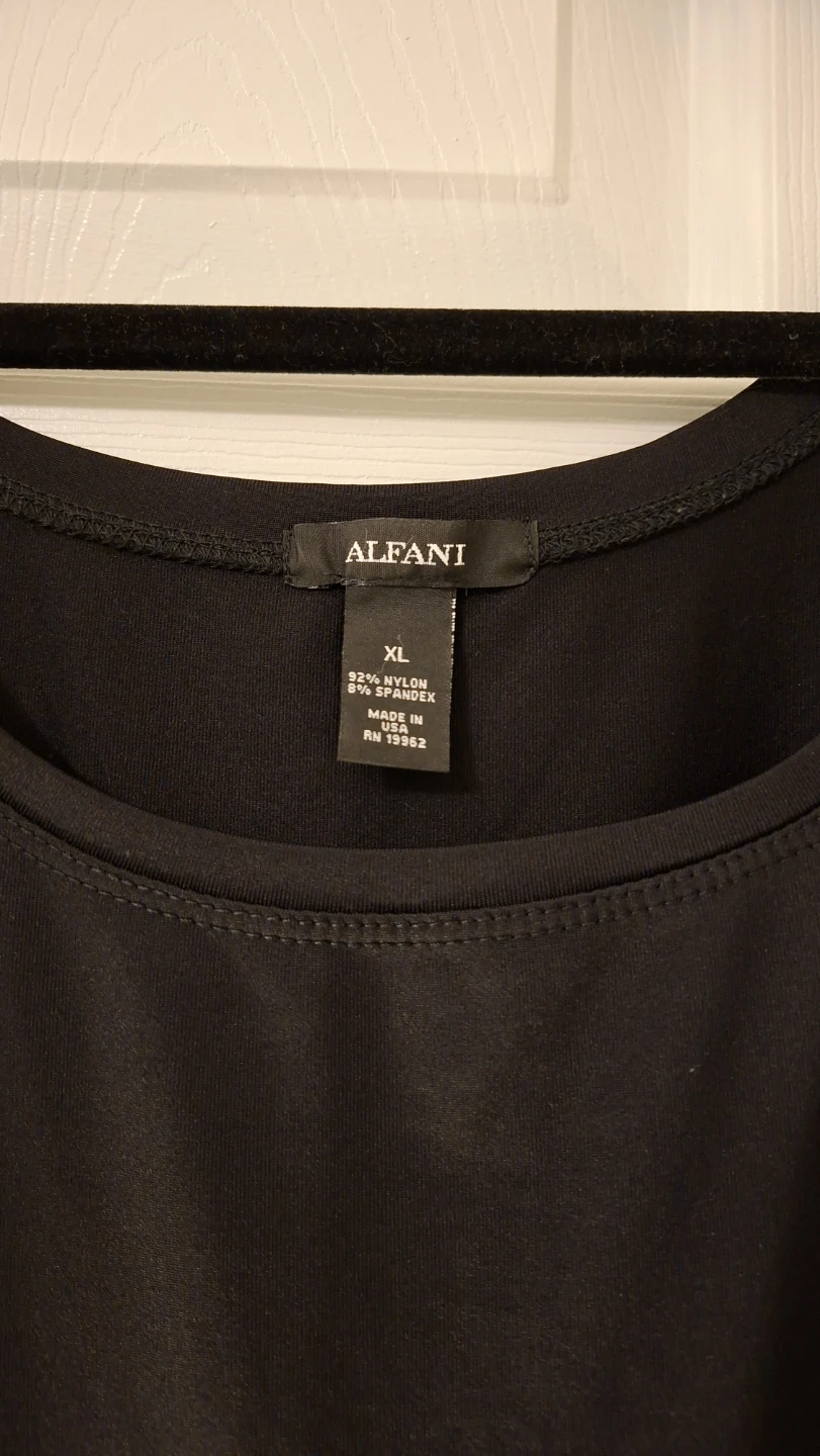 Alfani Black Tank Top - XL - photo 2