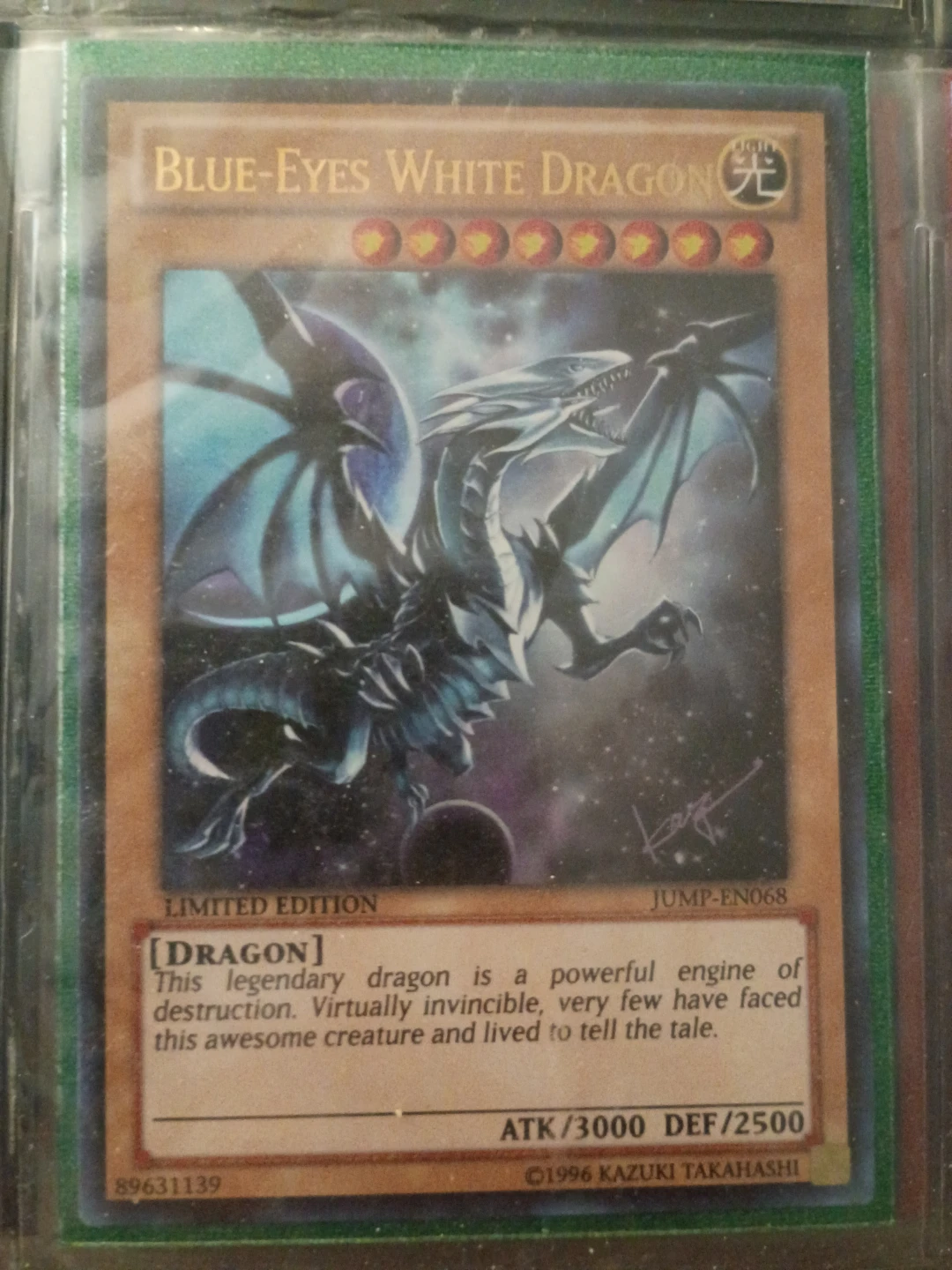 Yu-Gi-Oh! Blue-Eyes White Dragon Limited Edition Card⚽