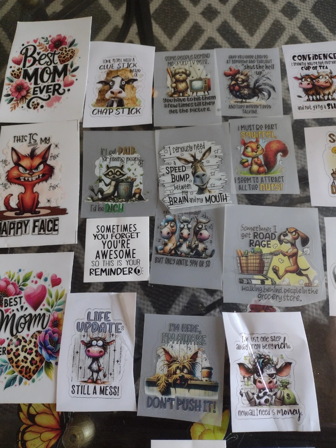 Assorted Funny Graphic Decals