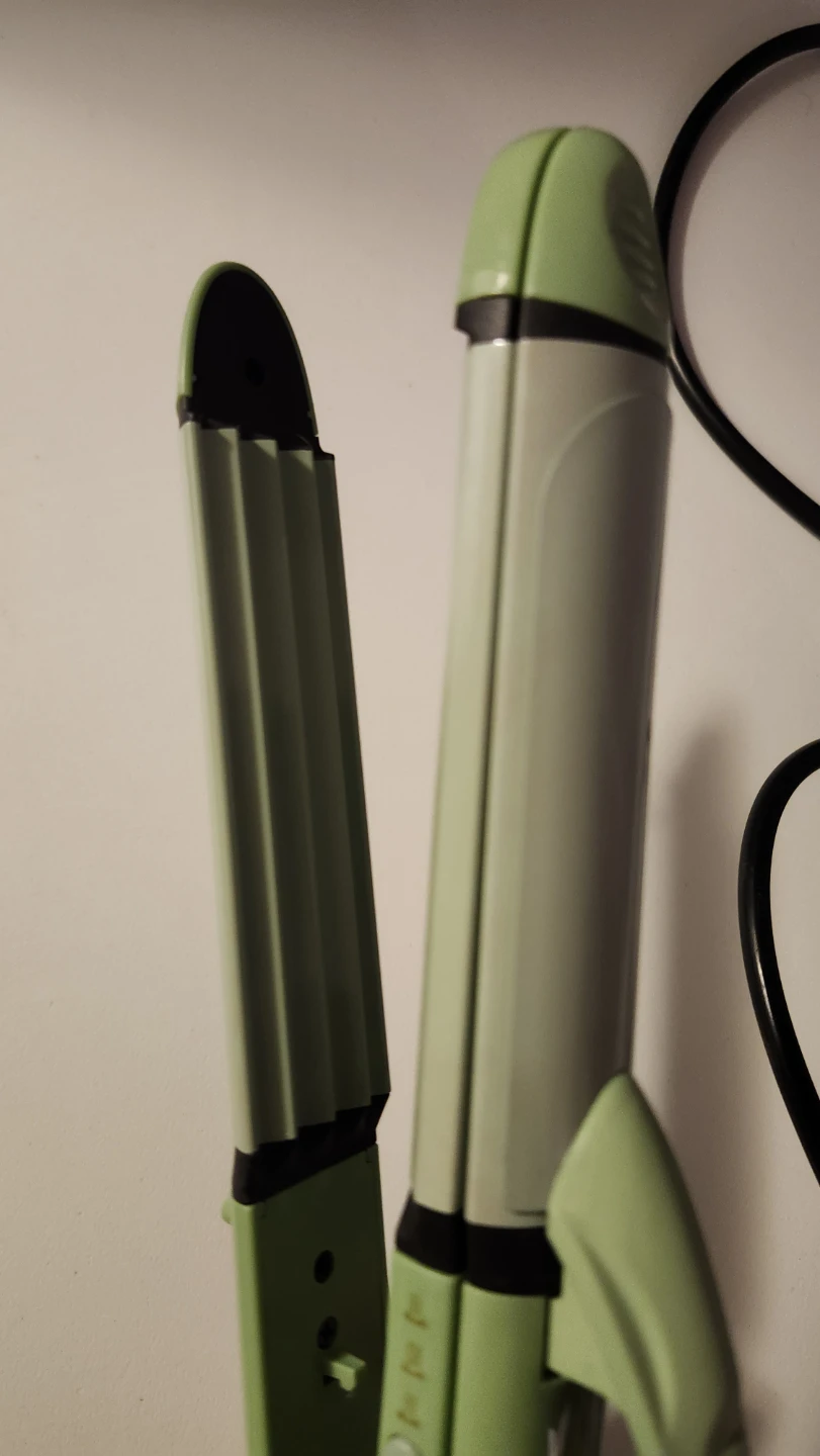 Green Crimper and Curling Wand Hair Tool - photo 2