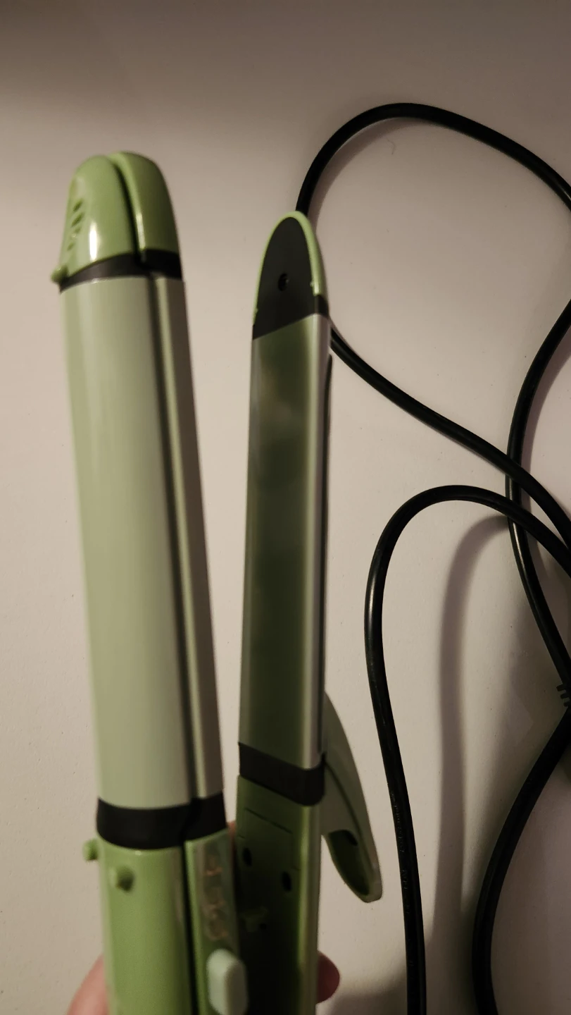 Green Crimper and Curling Wand Hair Tool - photo 3