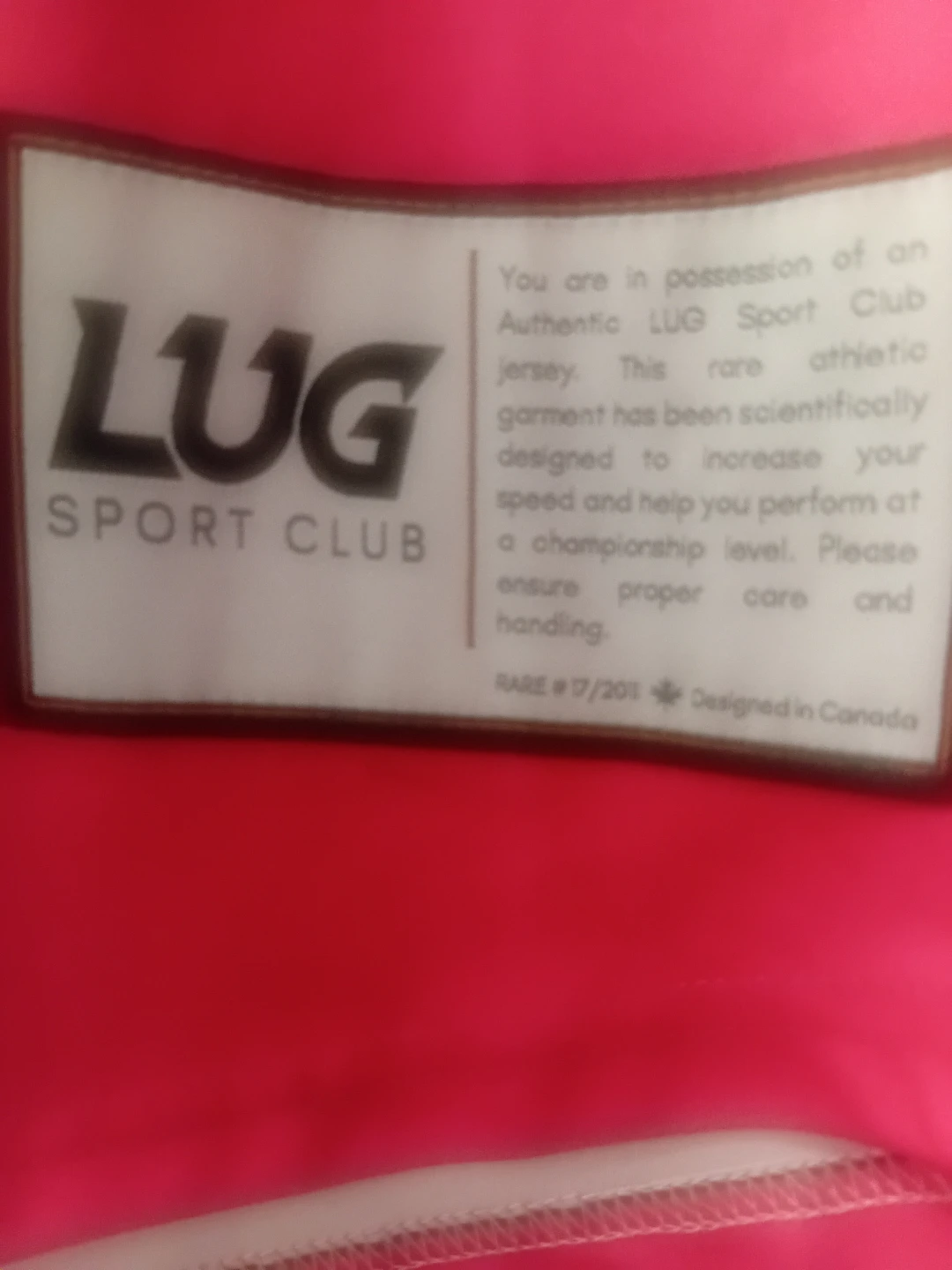 LUG Sport Club Pink Baseball Jersey - photo 4