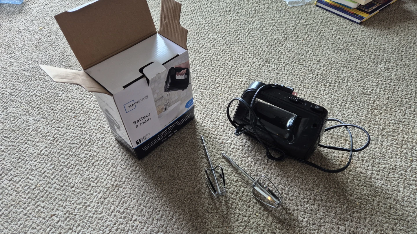 Mainstays Hand Mixer with Beaters