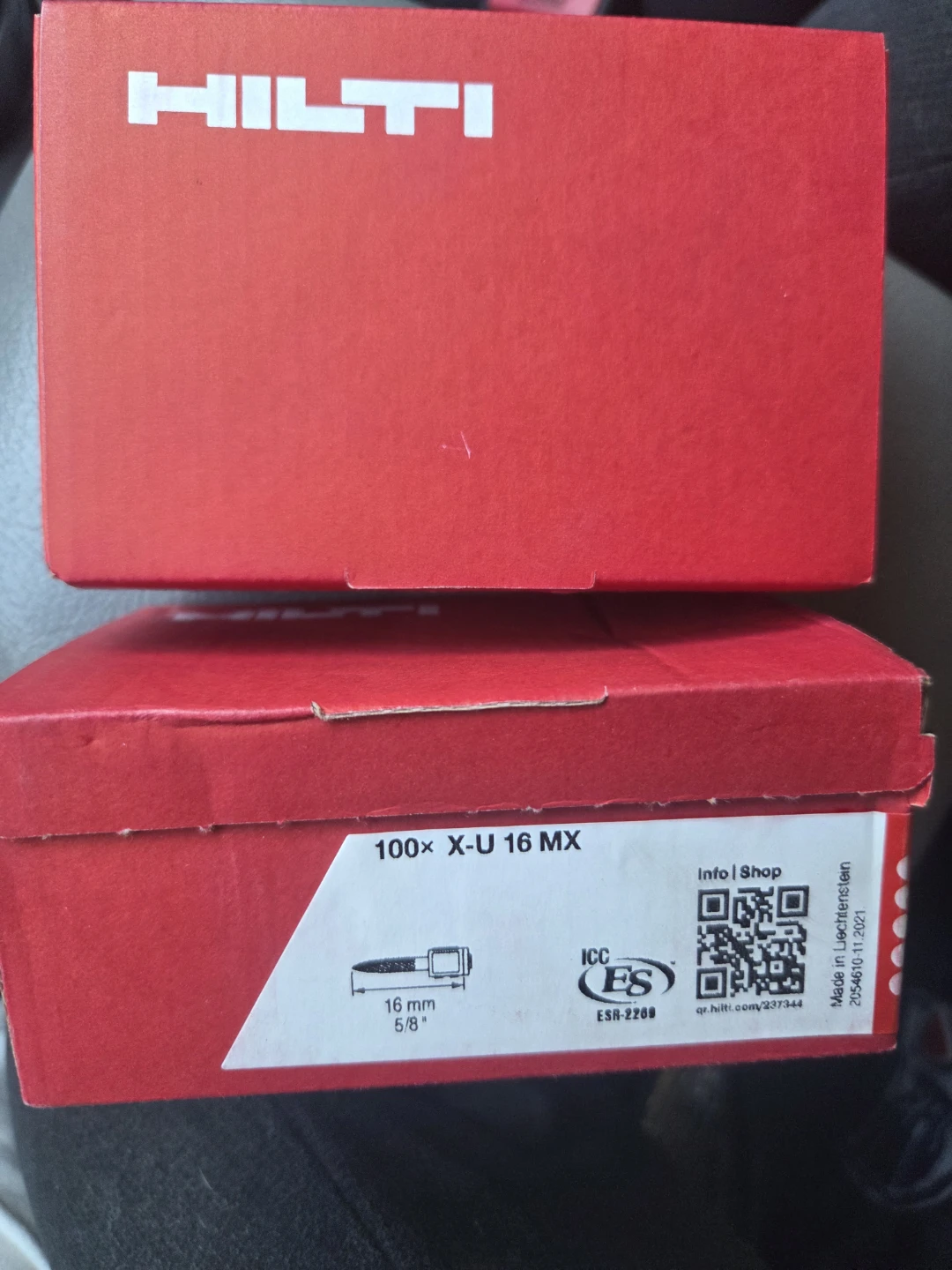 Hilti 100x X-U 16 MX Fasteners x2 boxes - photo 2