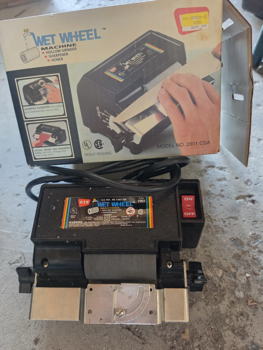 Wen Wet Wheel Machine 2901 CSA Knife Sharpener