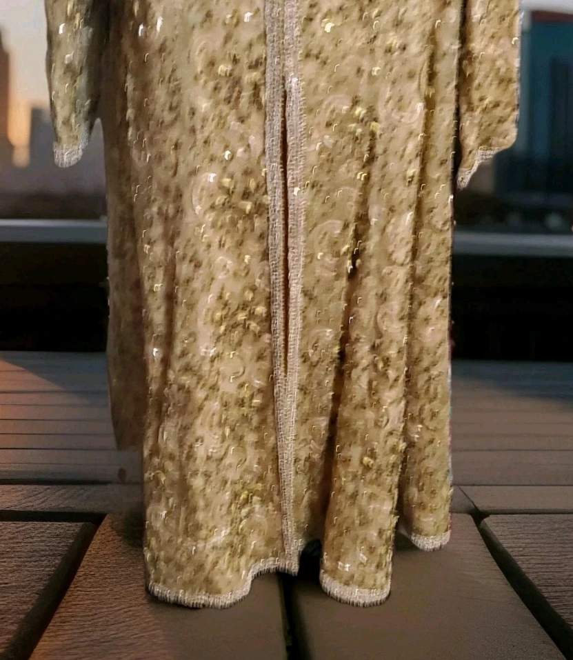Women's Gold Beaded Formal Jacket - photo 5