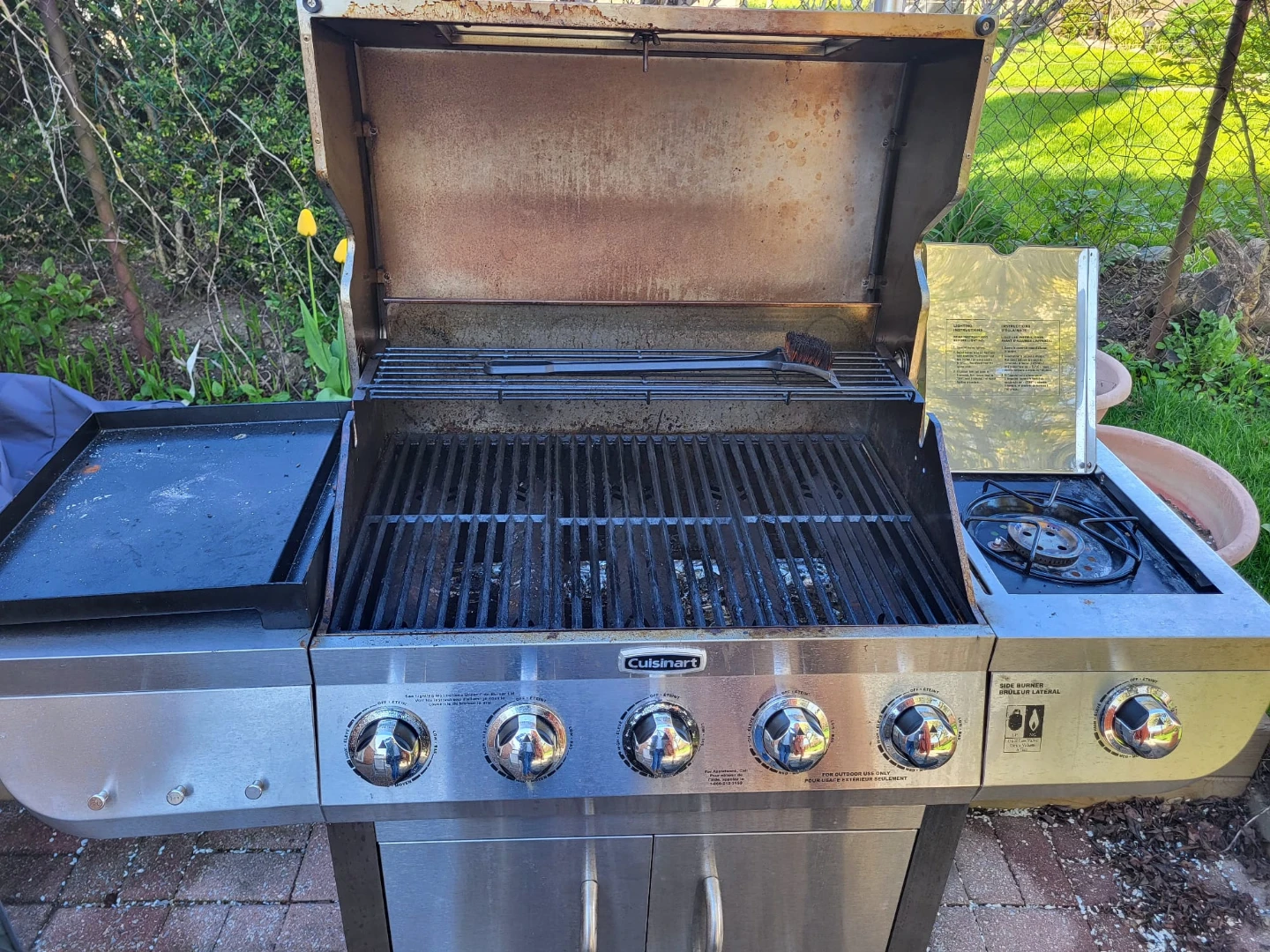 Cuisinart 5-Burner Propane Gas Grill with Side Burner - photo 3