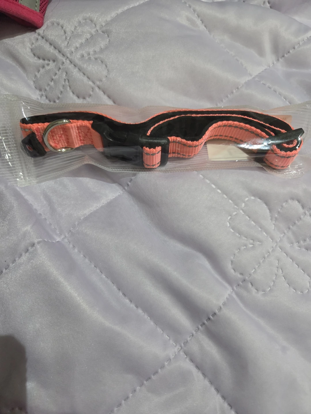 Garwor Reflective Dog Collar ( medium, Peach)