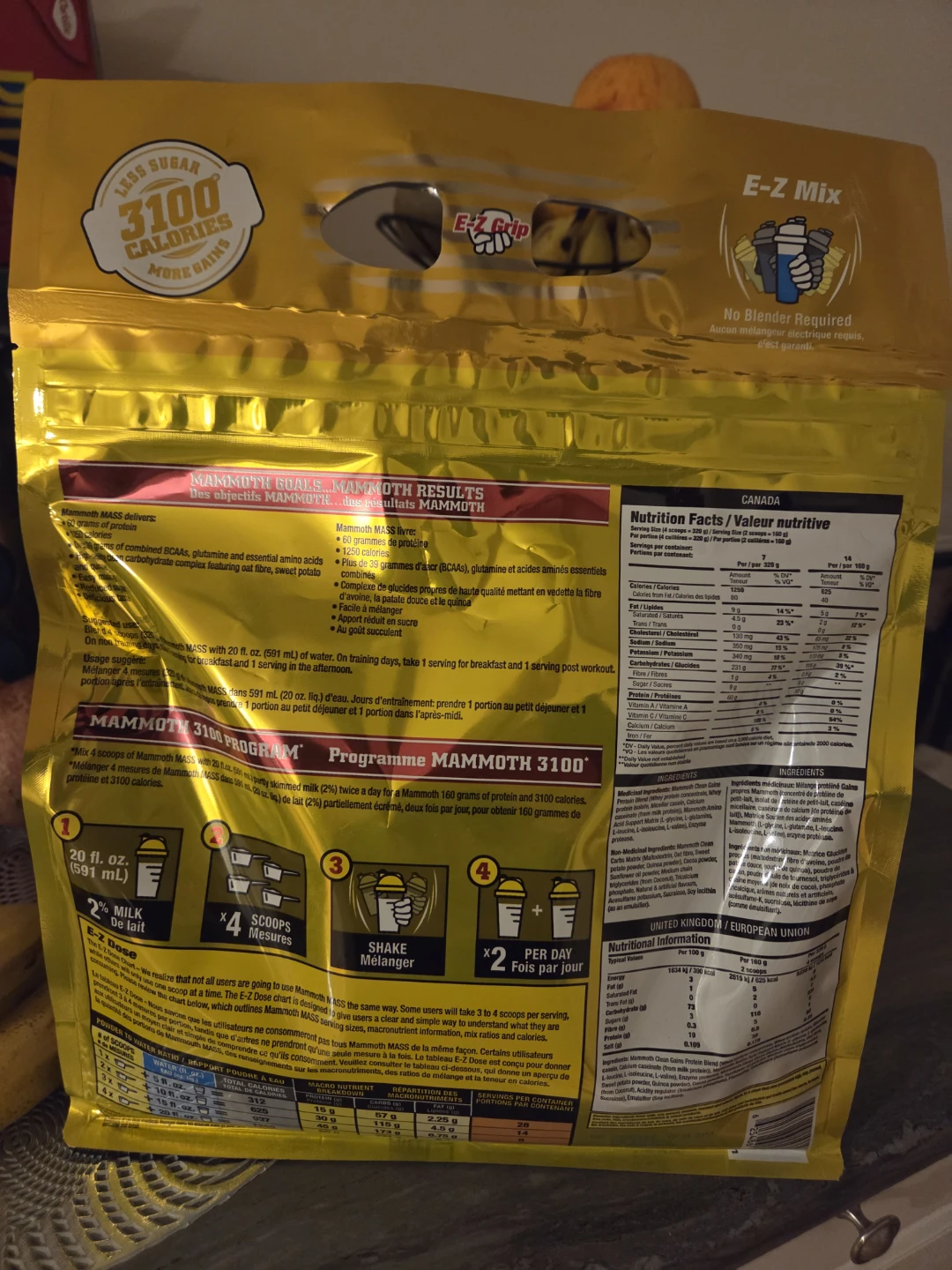 Mammoth High-Quality Mass Gainer - photo 2