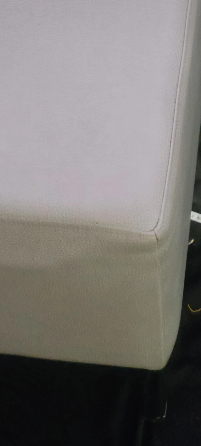 Light Grey Faux Leather Ottoman Bench ⚽ - photo 3