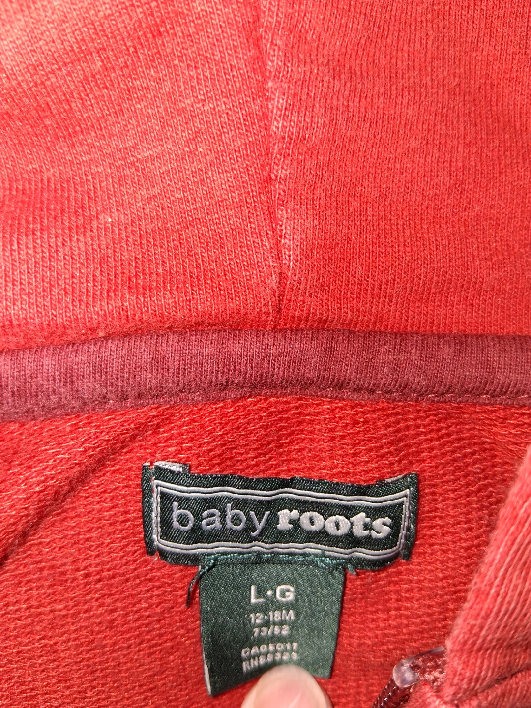 Baby Roots Orange Zip-Up Hoodie - photo 2