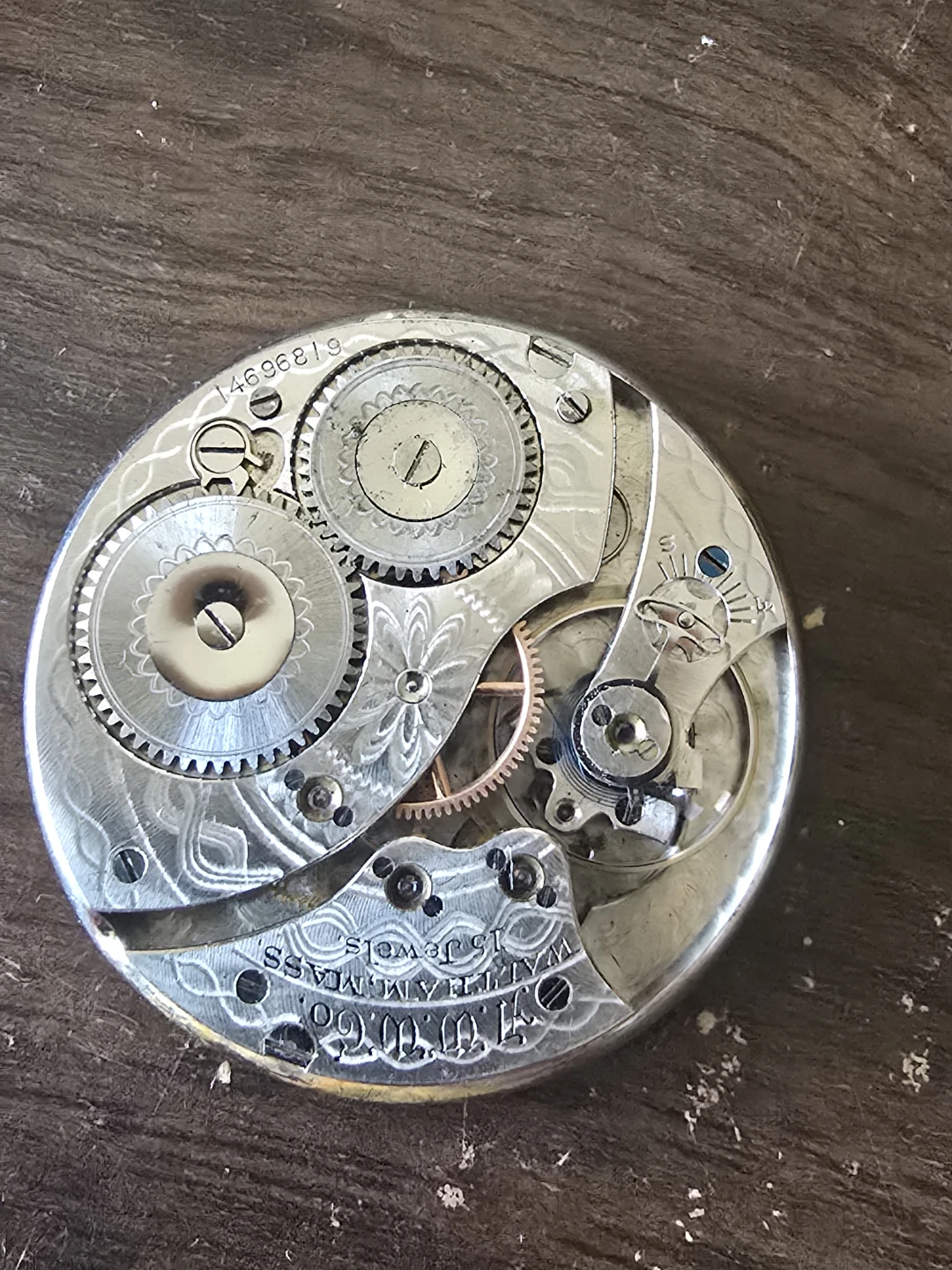 Waltham Pocket Watch Movement - photo 2