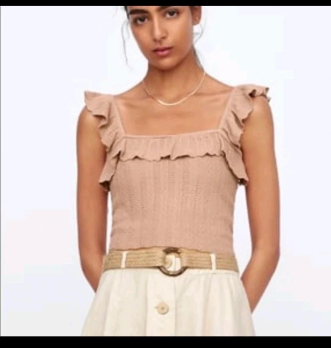 ZARA crochet-knit crop top - photo 2