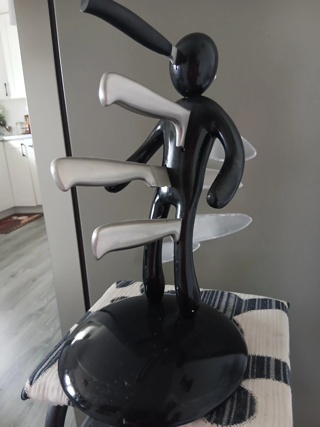 Black Novelty Knife Block Holder - photo 2