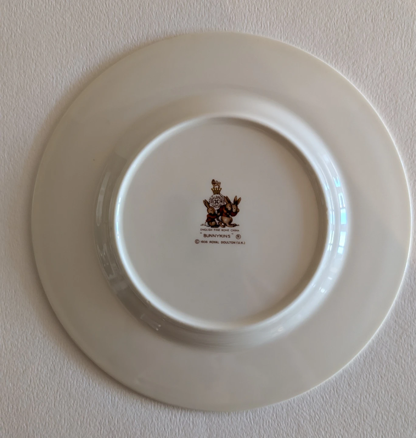 Vintage Royal Doulton Bunnykin christening Plate - photo 2