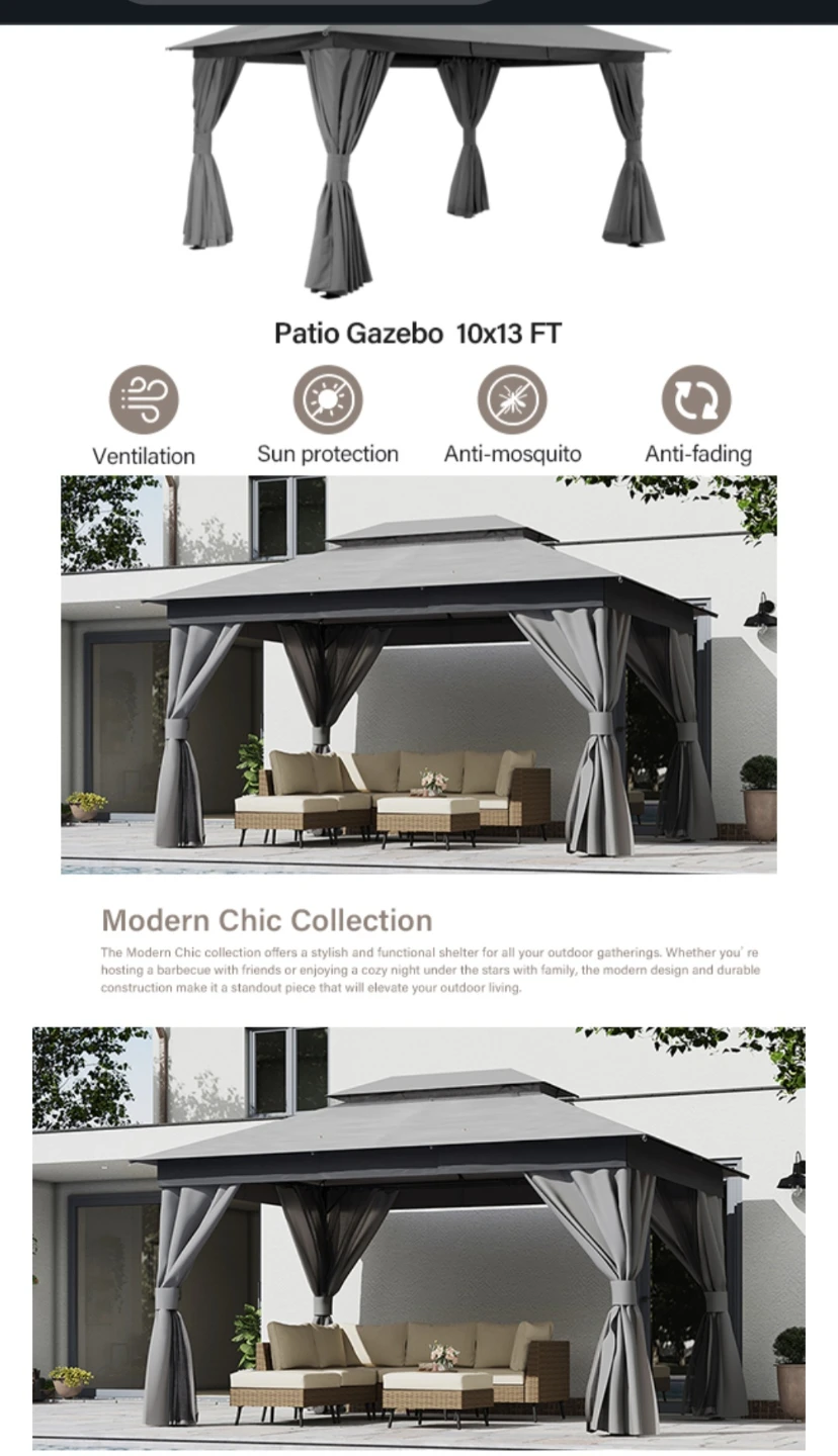10x13 FT Patio Gazebo