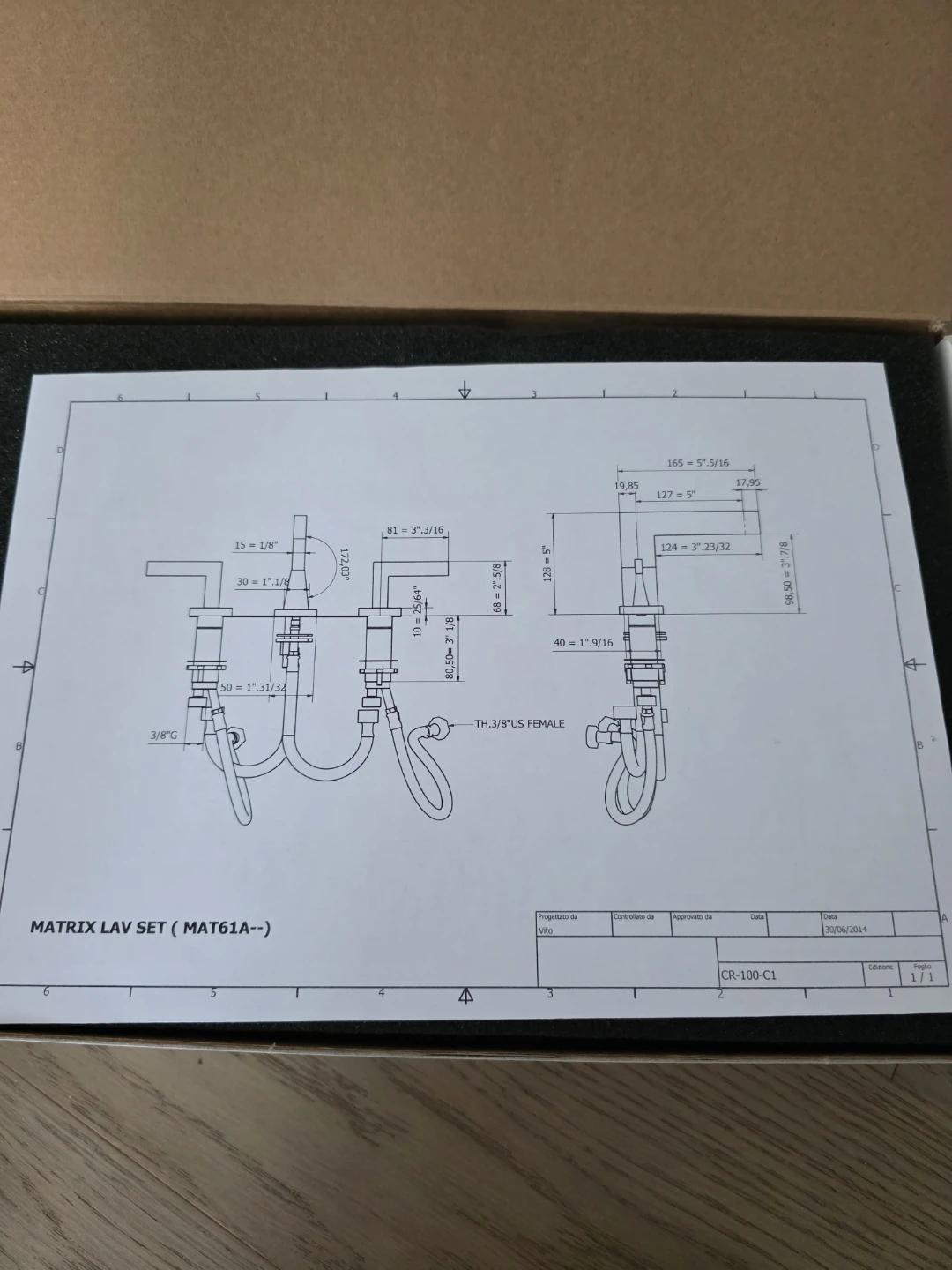 Disegno AquaDesign Matrix 8" Faucet Chrome - photo 2